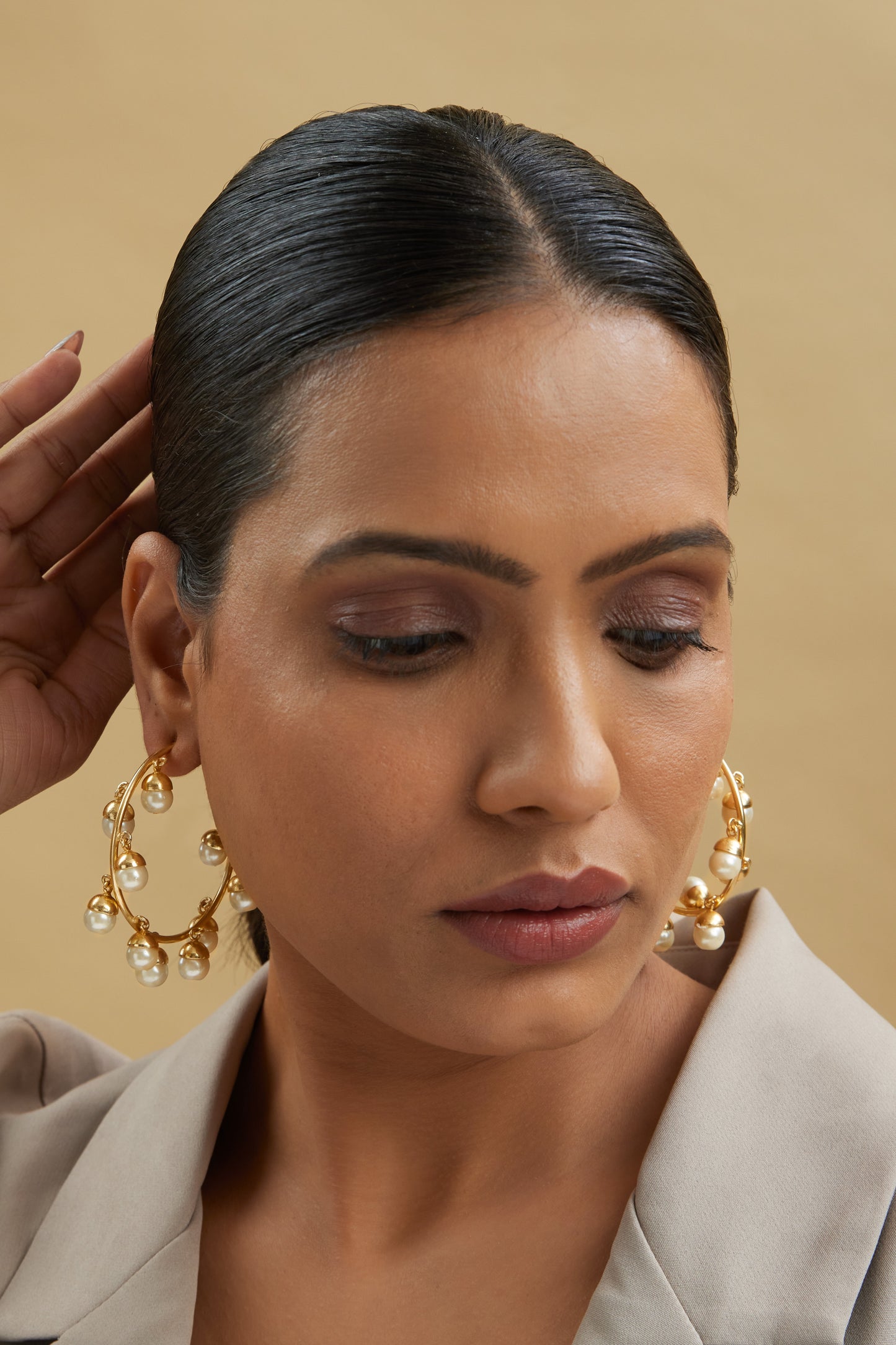 Deco Hoops - 18k Gold Plated, Anti Tarnish