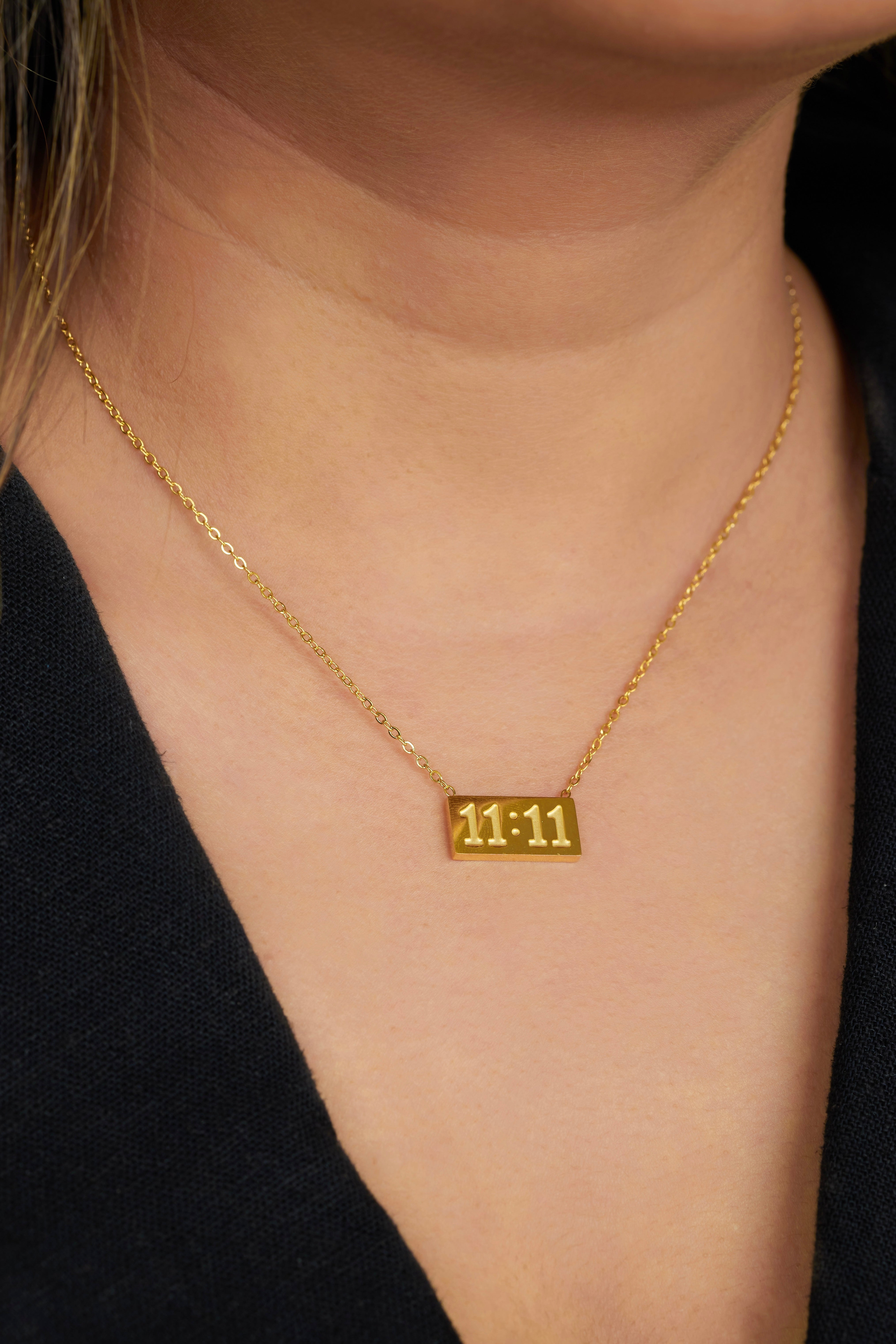 Buy 11 11 Necklace Waterproof 18K Gold Plated for Women Online Amossh — free download
