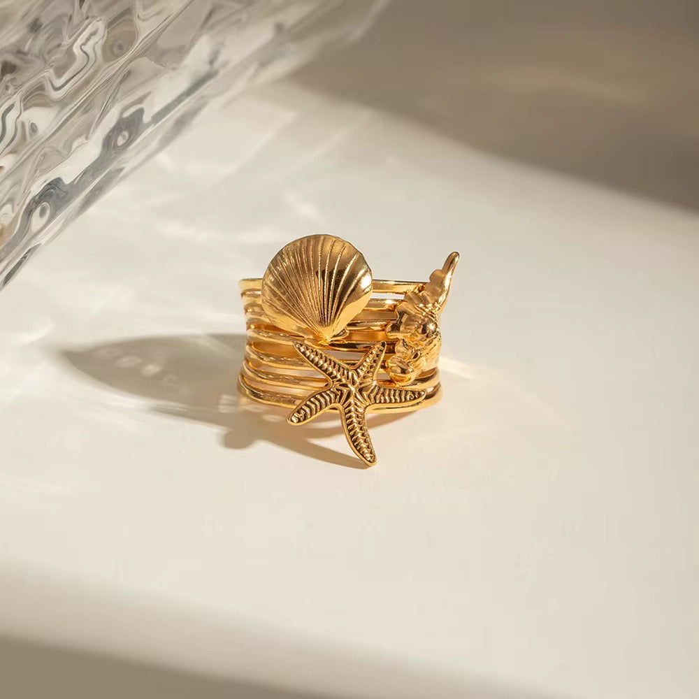 Vivian Ring - Waterproof, 18k Gold Plated