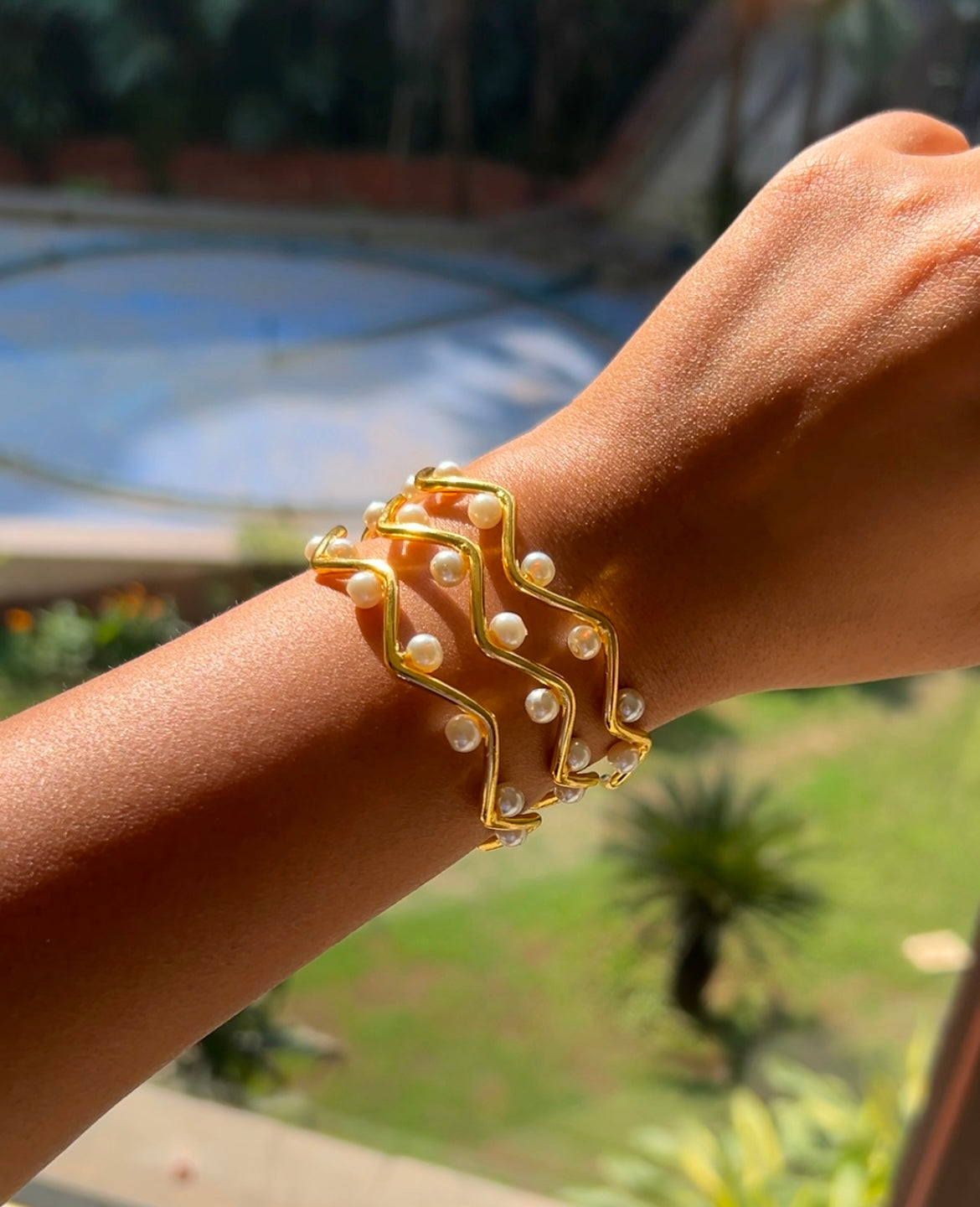 Maya Bracelet-18k gold plated, Anti Tarnish