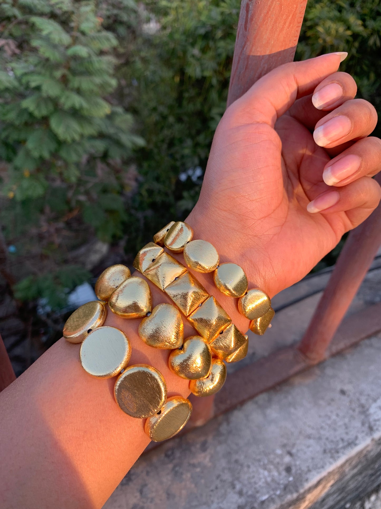 Mirage Sa 18k Gold Plated Stackable Bracelet (Set of 4)