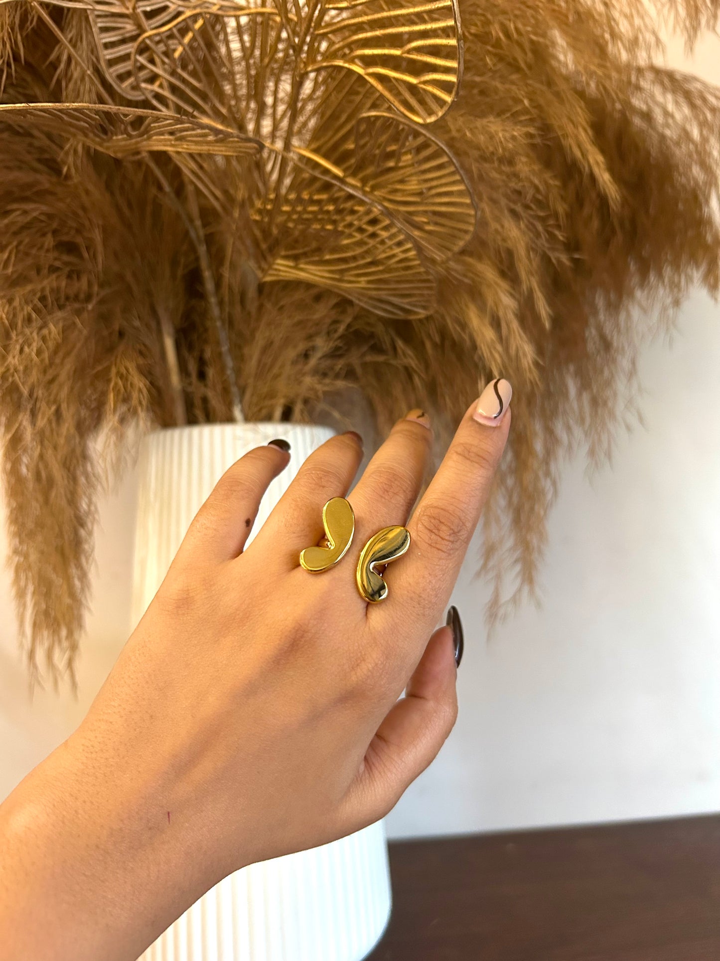 Amber Ring - Waterproof, 18k Gold Plated