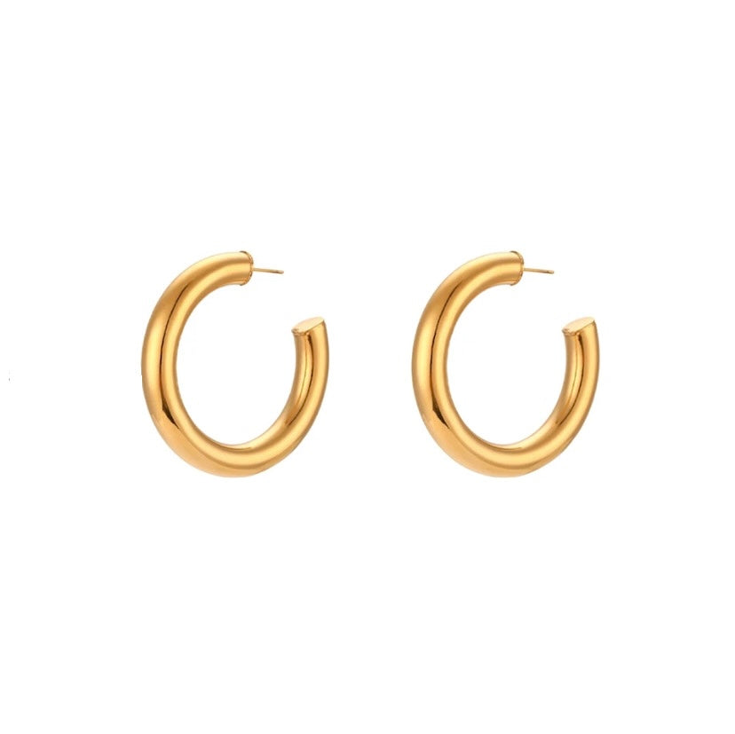 Fily Hoops - Waterproof, 18k Gold Plated