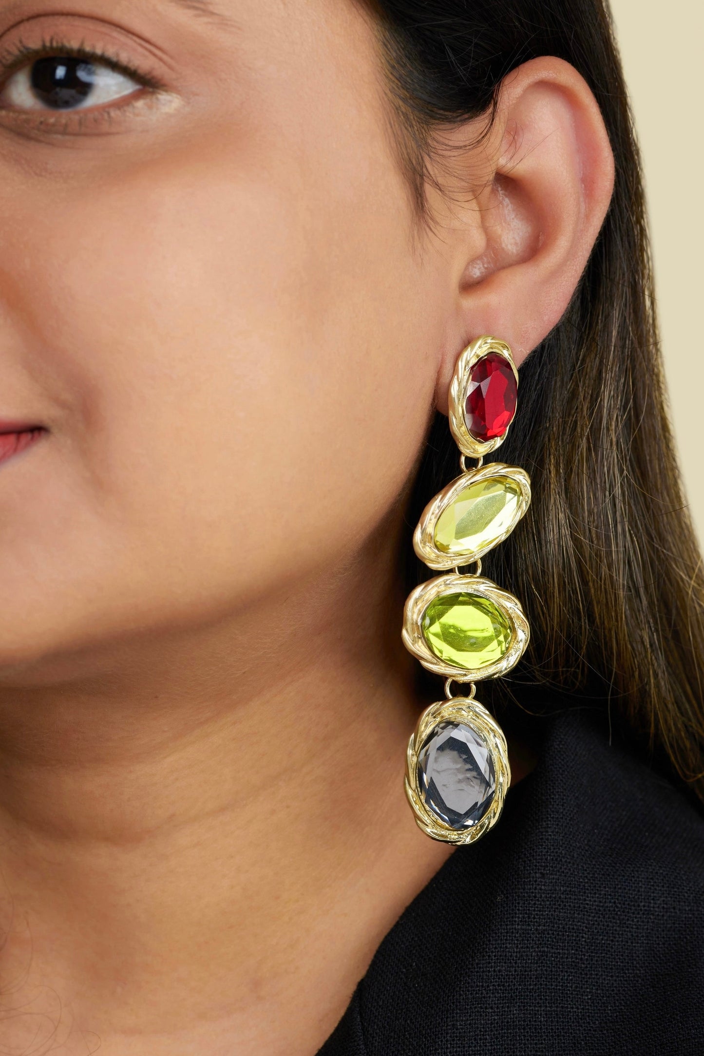 Foya Stone Earrings - Anti -Tarnish Stone Drop Earrings