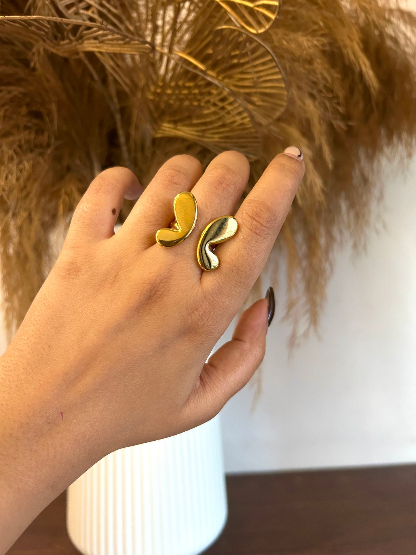 Amber Ring - Waterproof, 18k Gold Plated