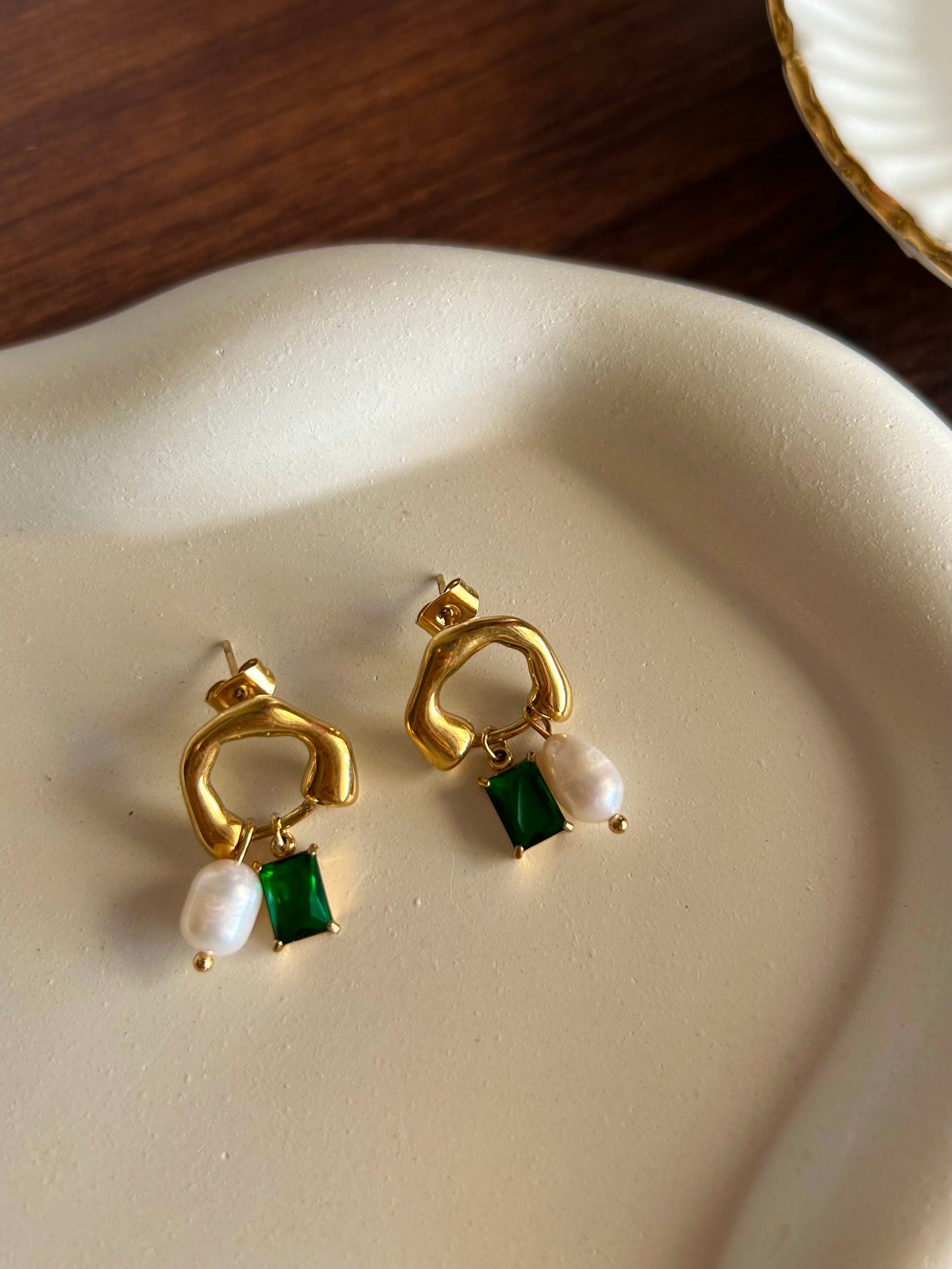 Tiara Earrings - Waterproof, 18k Gold Plated
