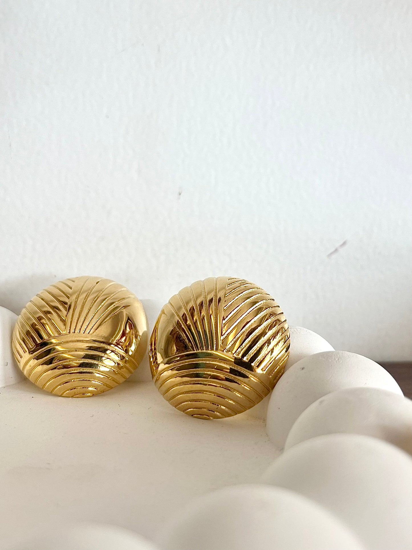 Shelin Studs - Waterproof, 18k Gold Plated