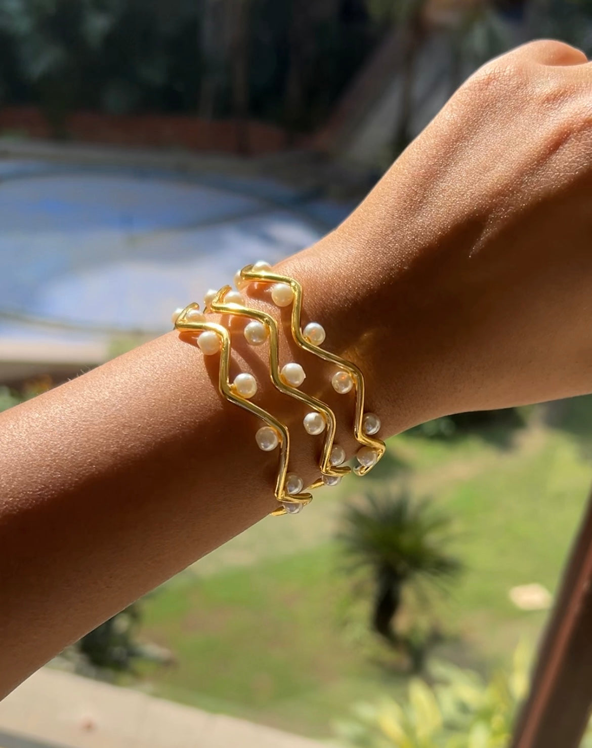 Maya Bracelet-18k gold plated, Anti Tarnish