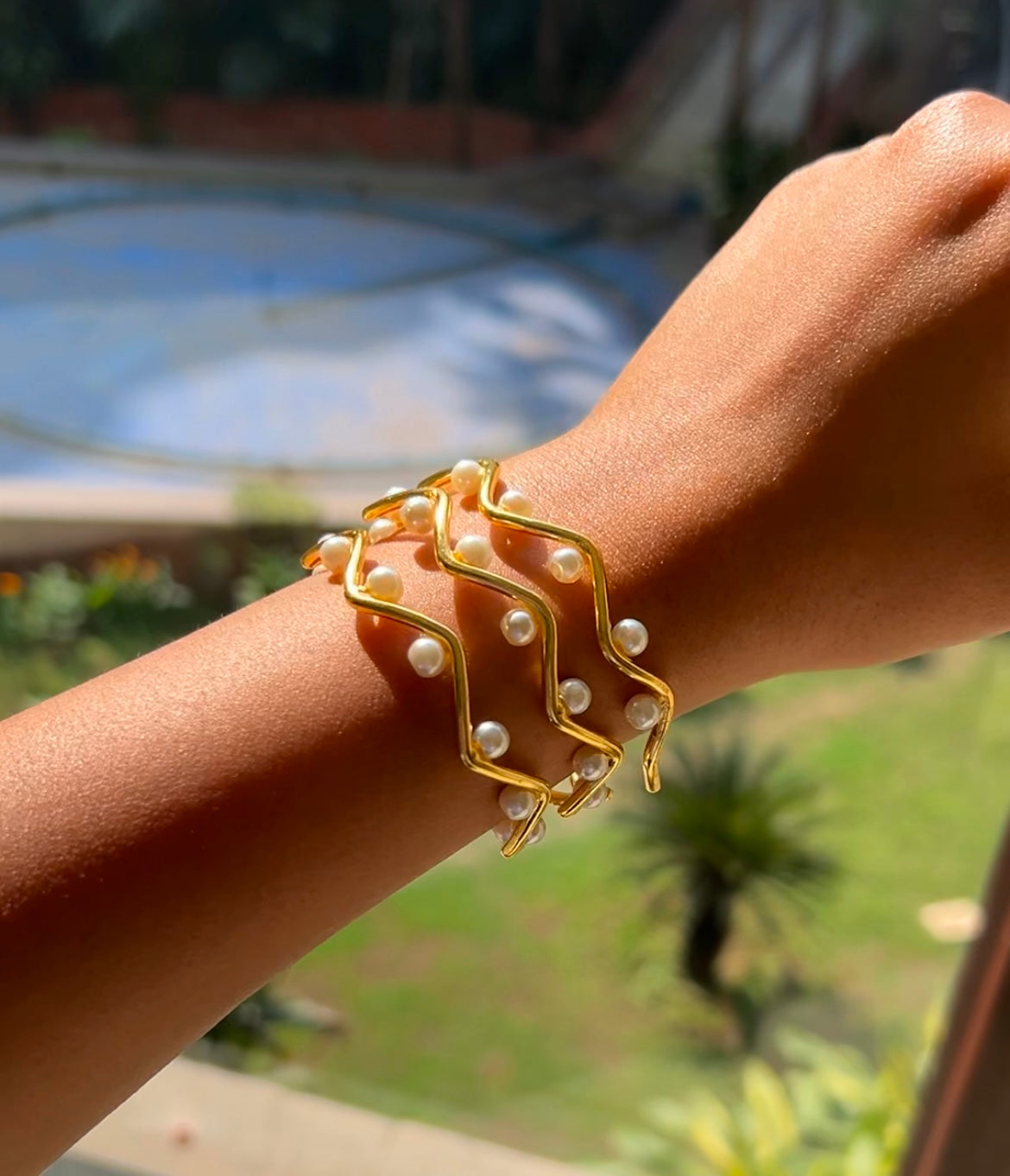 Maya Bracelet-18k gold plated, Anti Tarnish