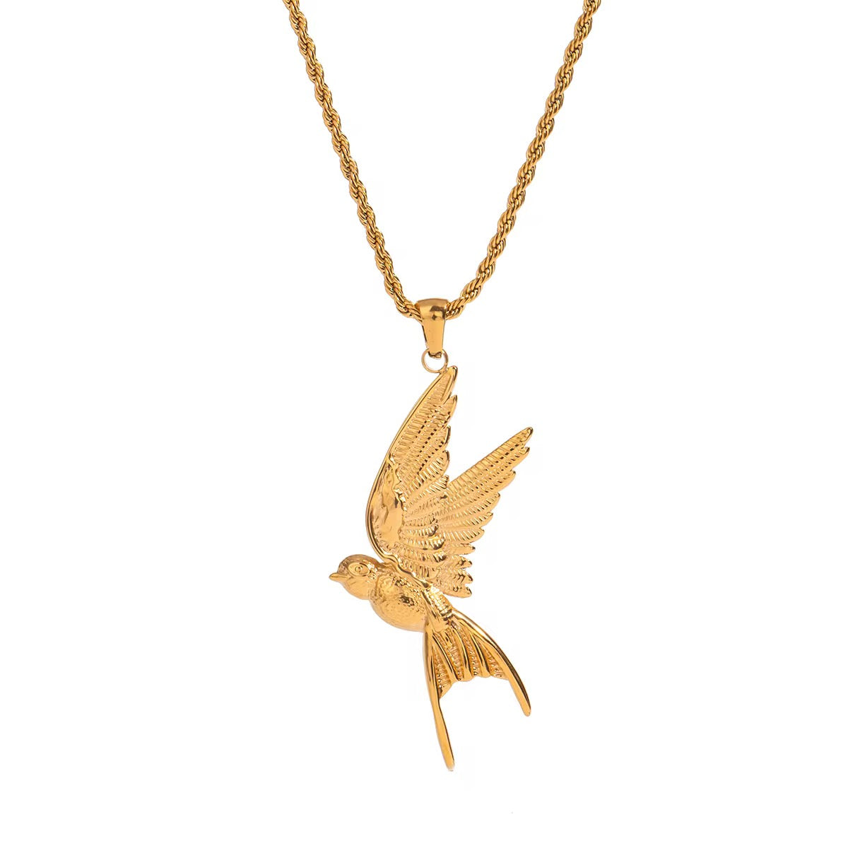 Bird Necklace - Waterproof, 18k Gold Plated