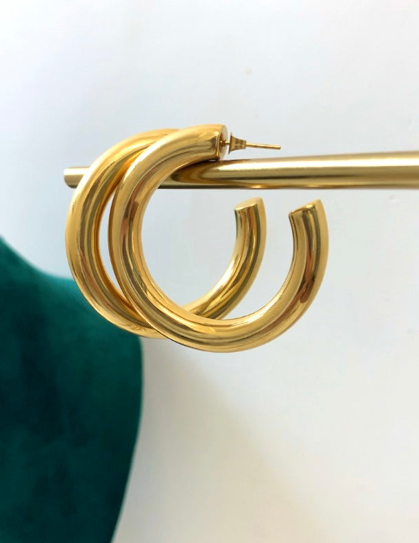 Fily Hoops - Waterproof, 18k Gold Plated
