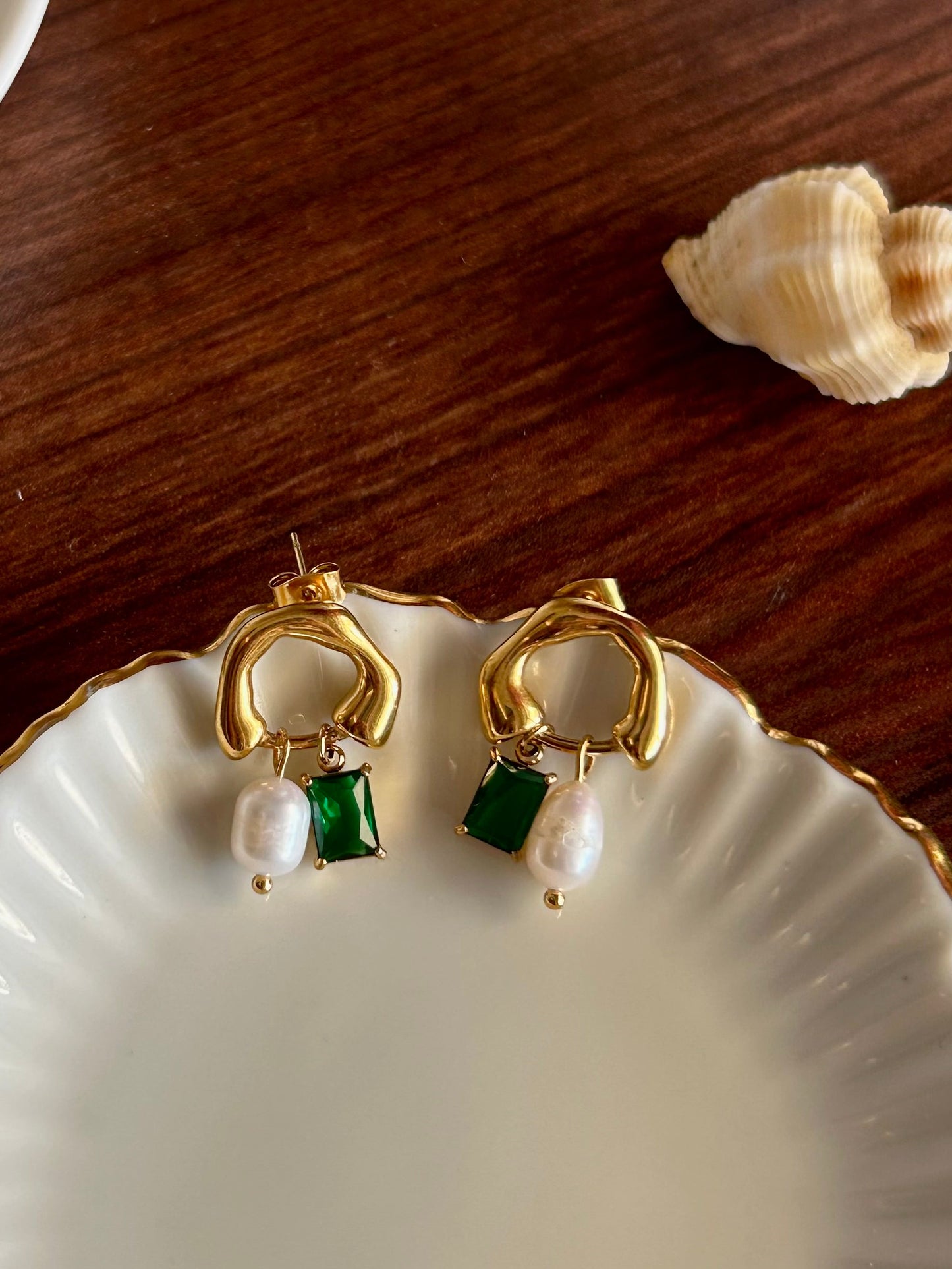 Tiara Earrings - Waterproof, 18k Gold Plated