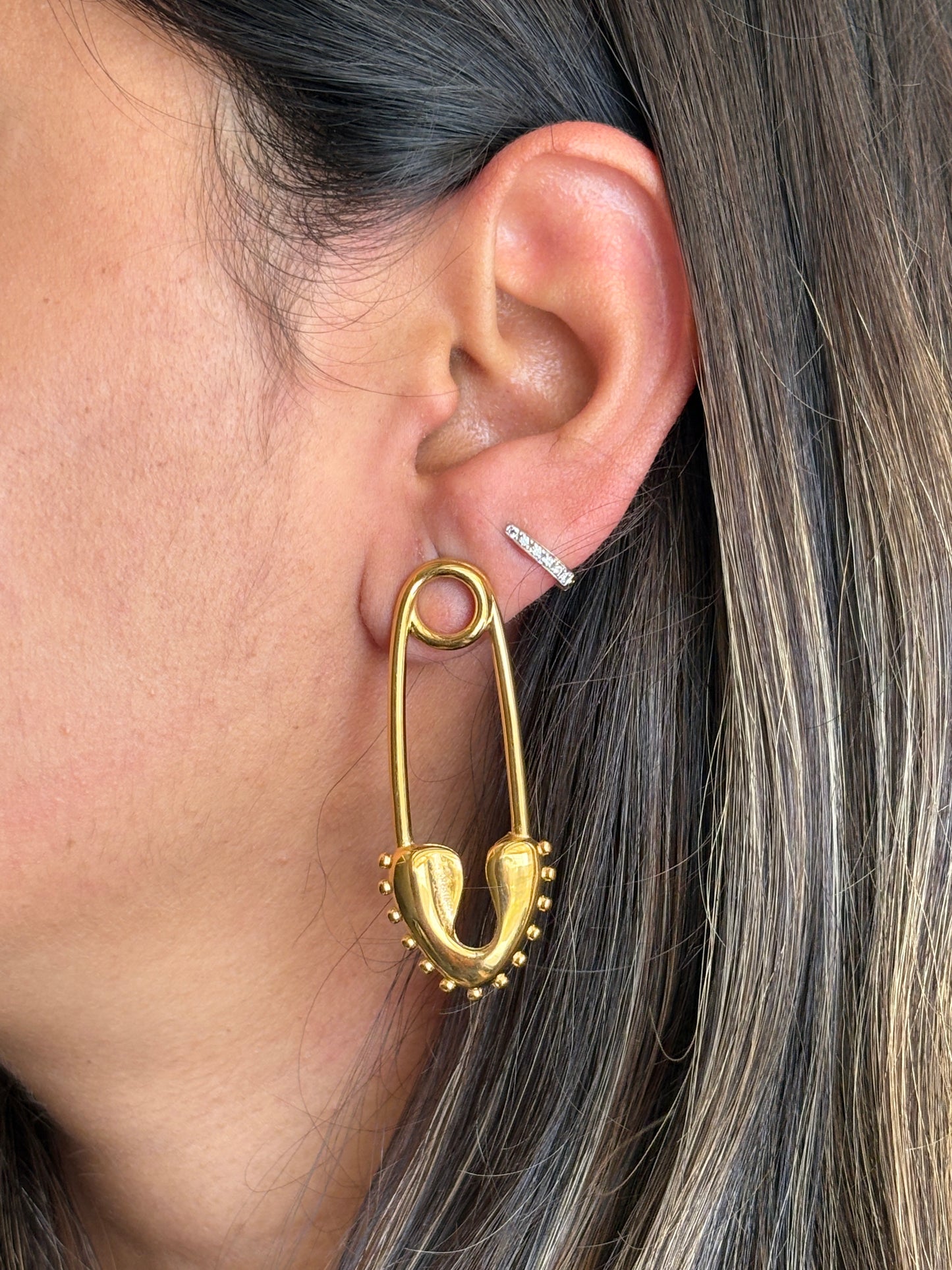 Pin Earrings - Waterproof, 18k Gold Plated