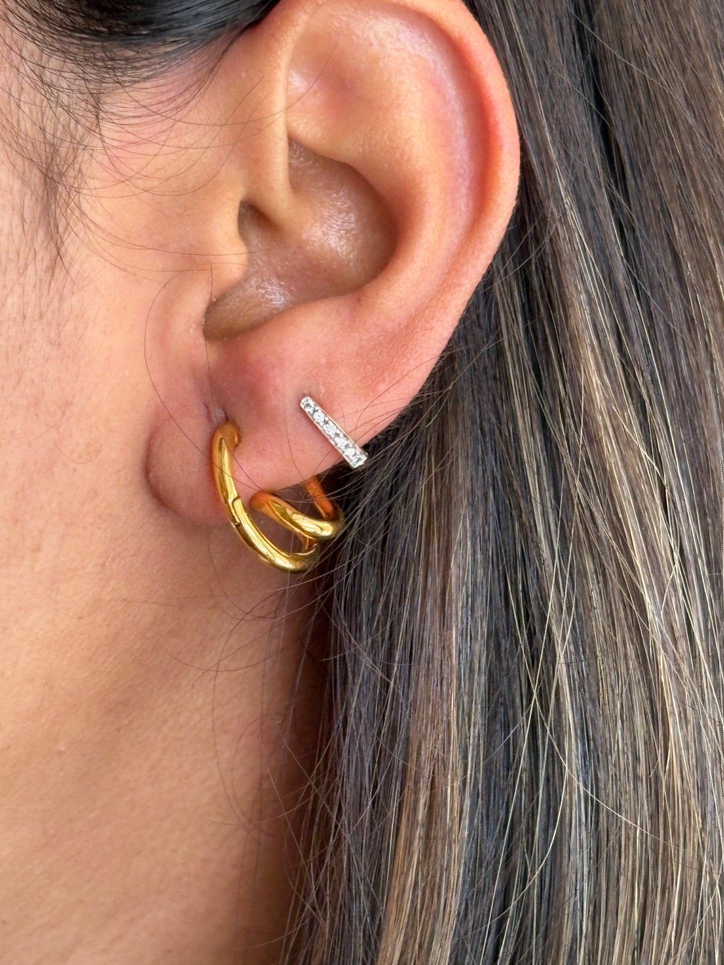 Sally Earrings - Waterproof, 18k Gold Plated