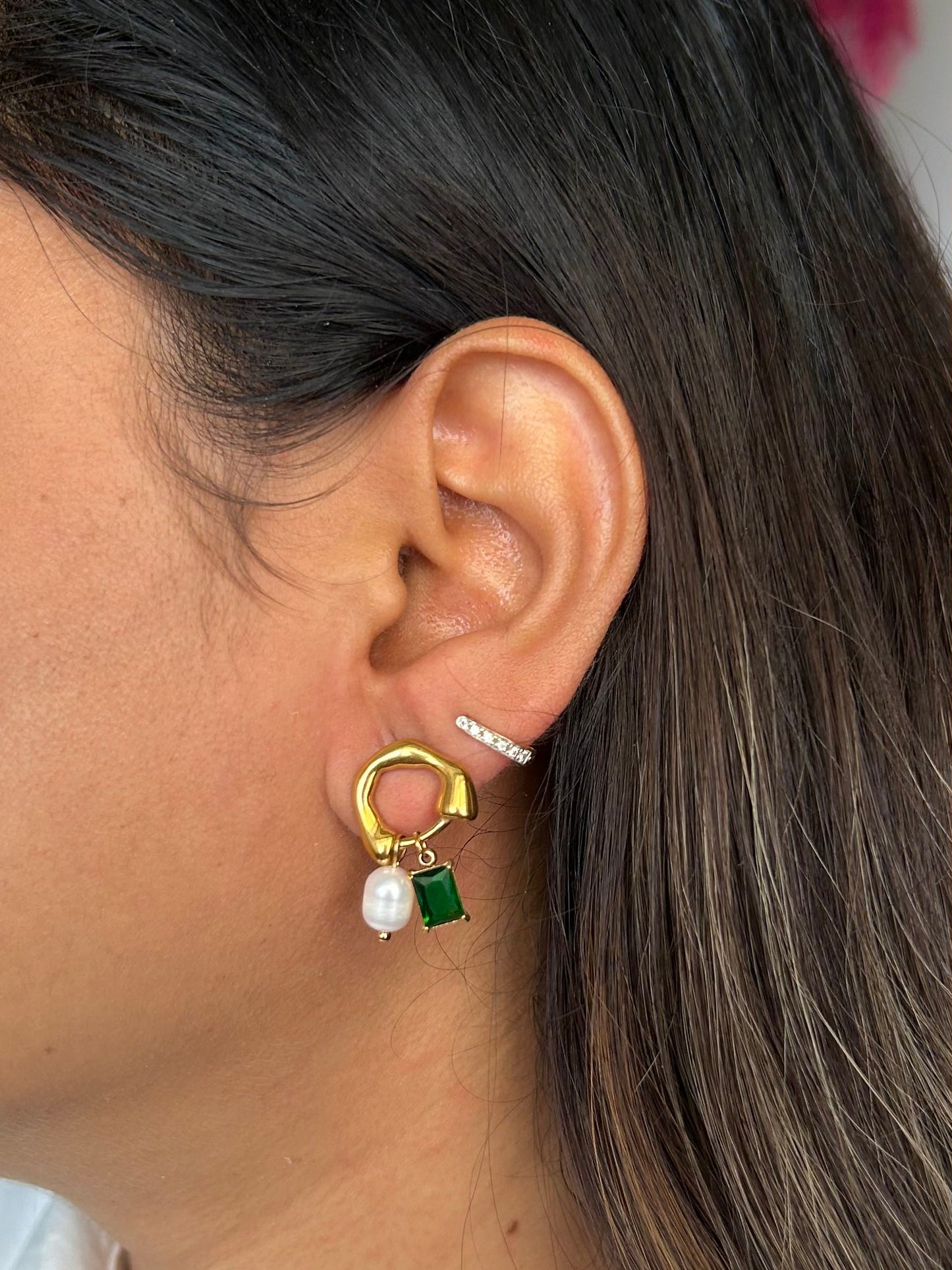 Tiara Earrings - Waterproof, 18k Gold Plated