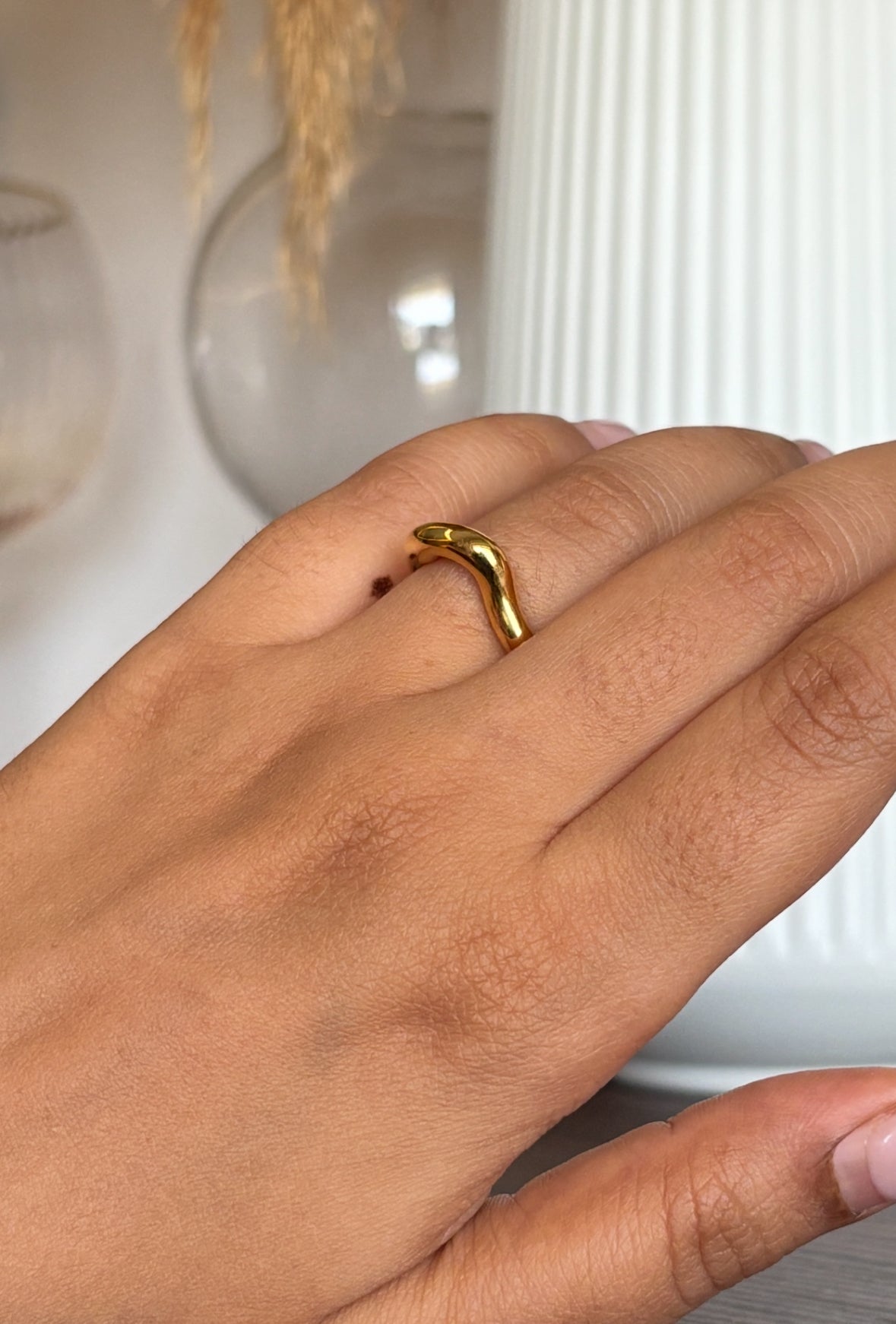 Rosy Ring - Waterproof, 18k Gold Plated