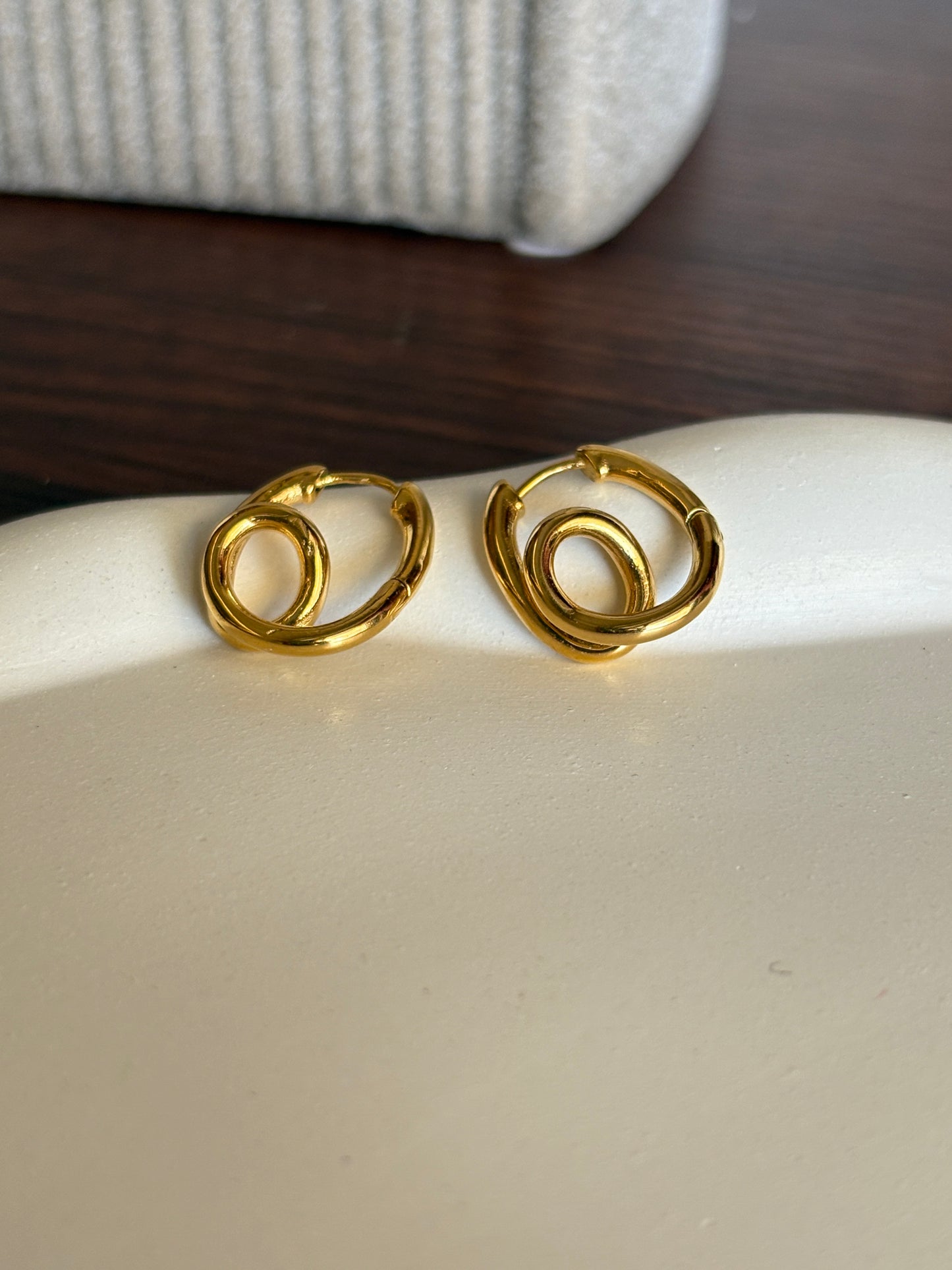 Sally Earrings - Waterproof, 18k Gold Plated