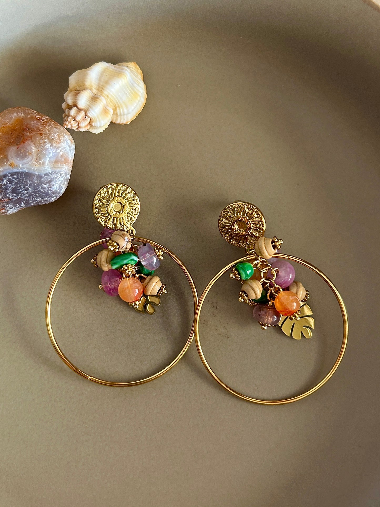 Luni Earrings - Waterproof, 18k Gold Plated