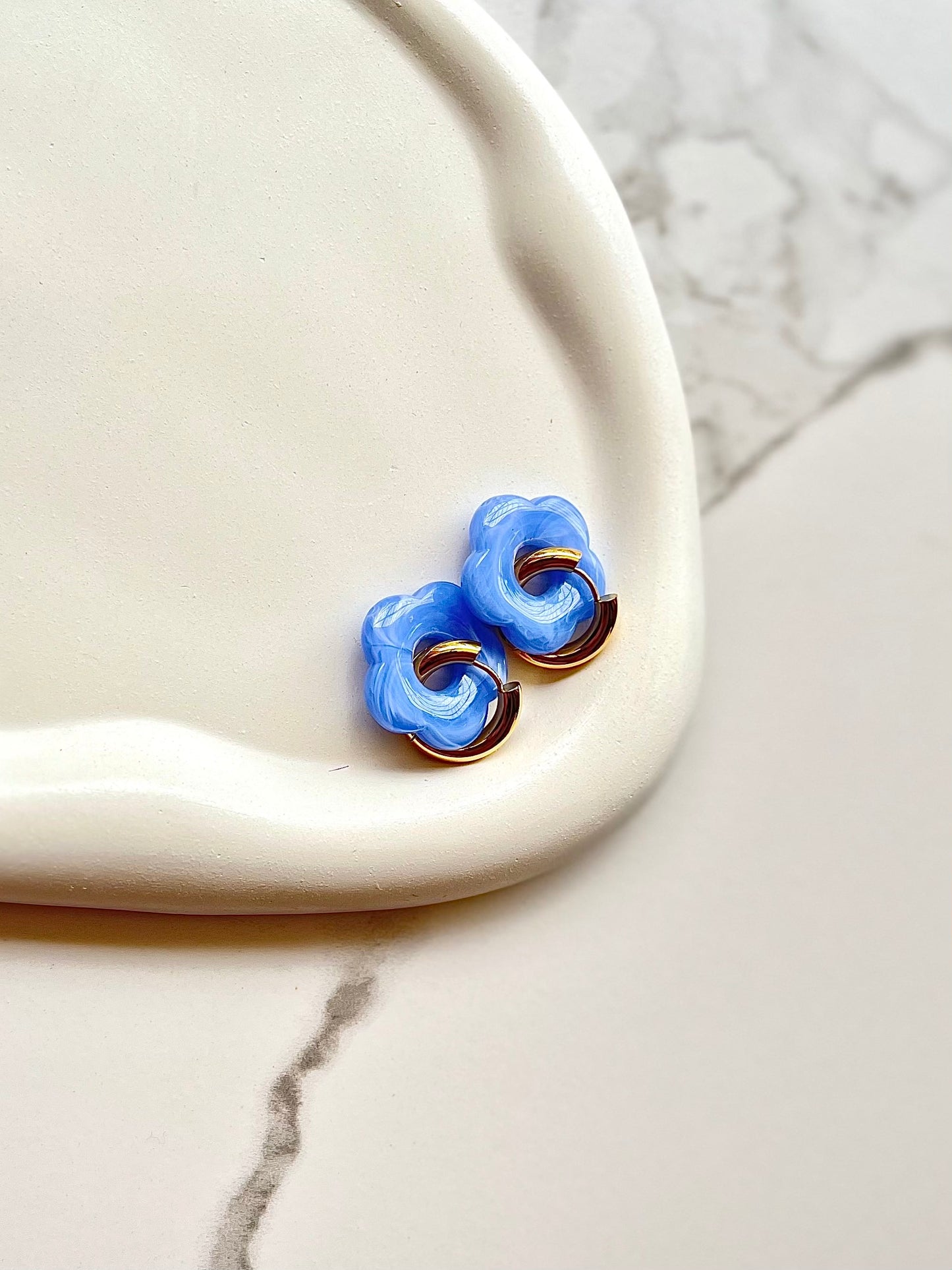 Fiona Hoops - Waterproof, 18k Gold Plated