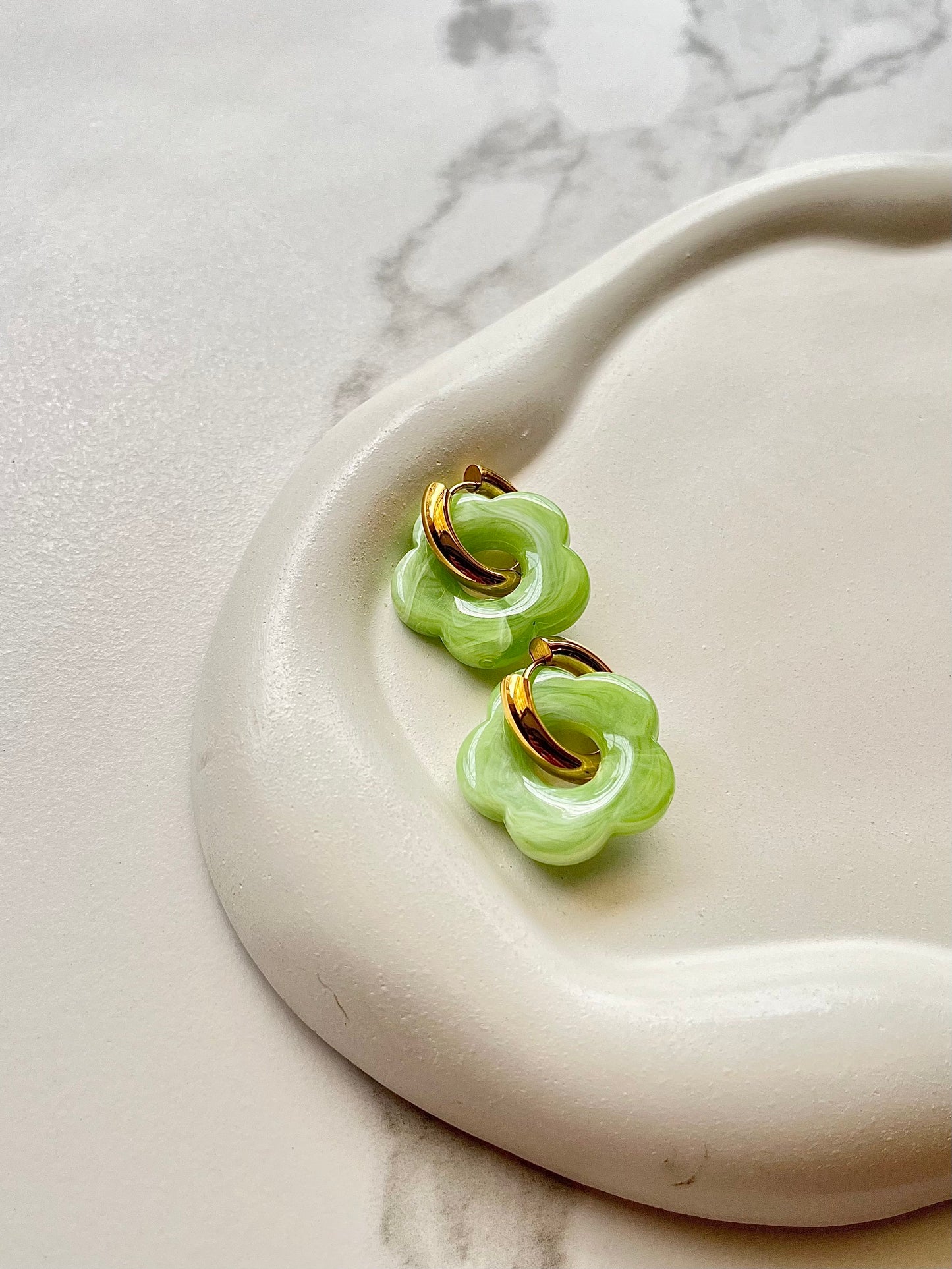 Fiona Hoops - Waterproof, 18k Gold Plated