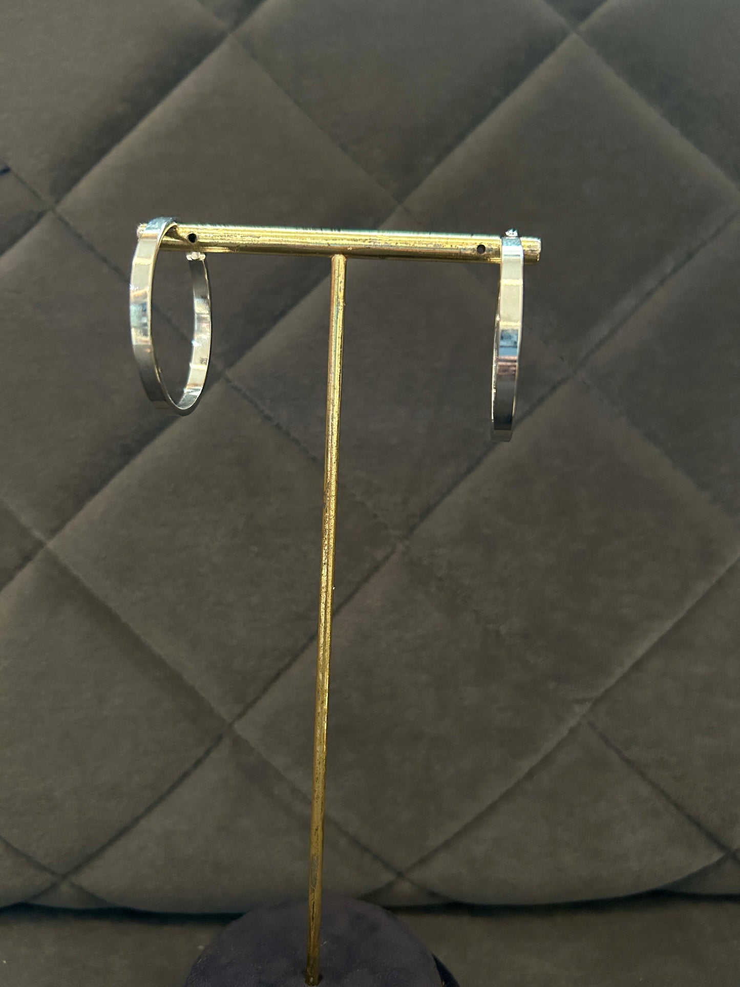 Sayara Hoops - Waterproof, 18k White Gold Plated