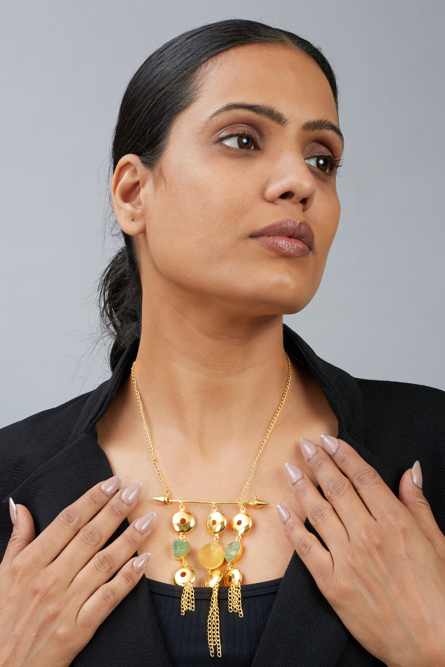 June Necklace - 18k Gold Plated, Anti Tarnish