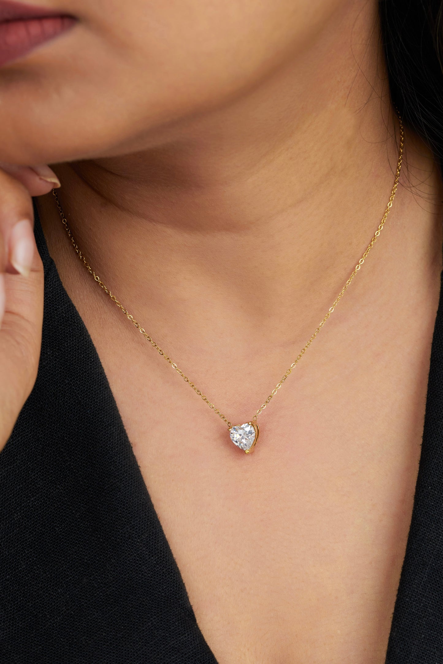 Feta Necklace - Waterproof, 18k Gold Plated
