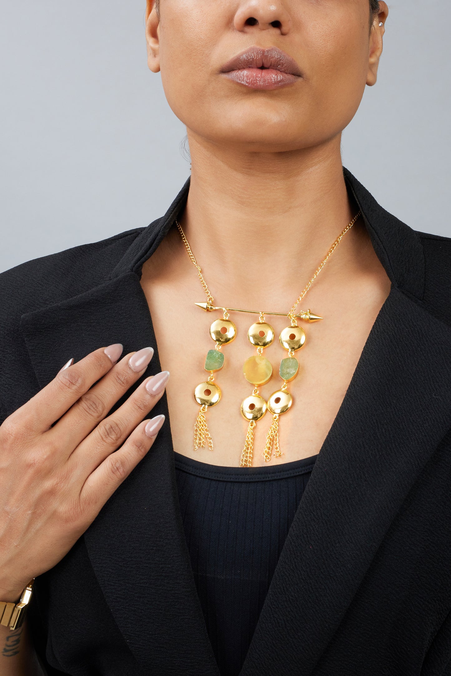 June Necklace - 18k Gold Plated, Anti Tarnish