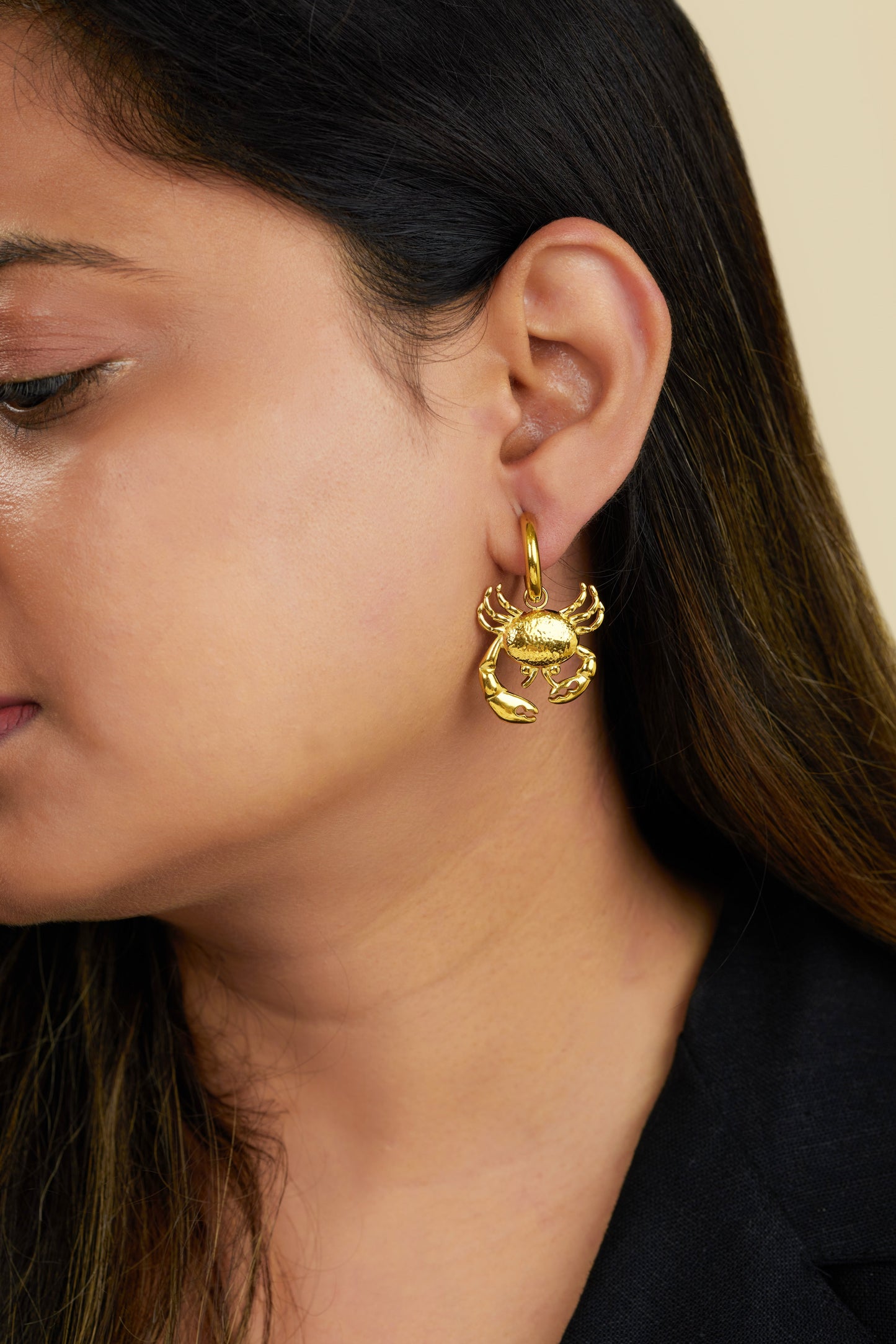 Lobster Earrings - Waterproof, 18k Gold Plated