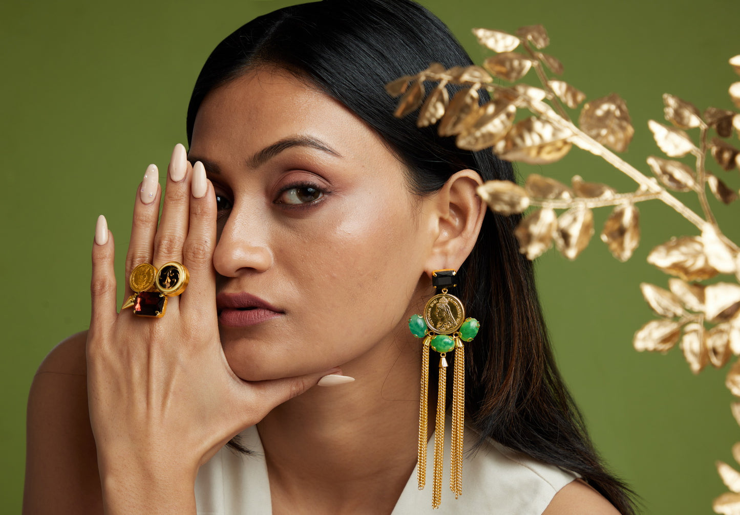 Fall Earrings - 18k Gold Plated, Anti Tarnish