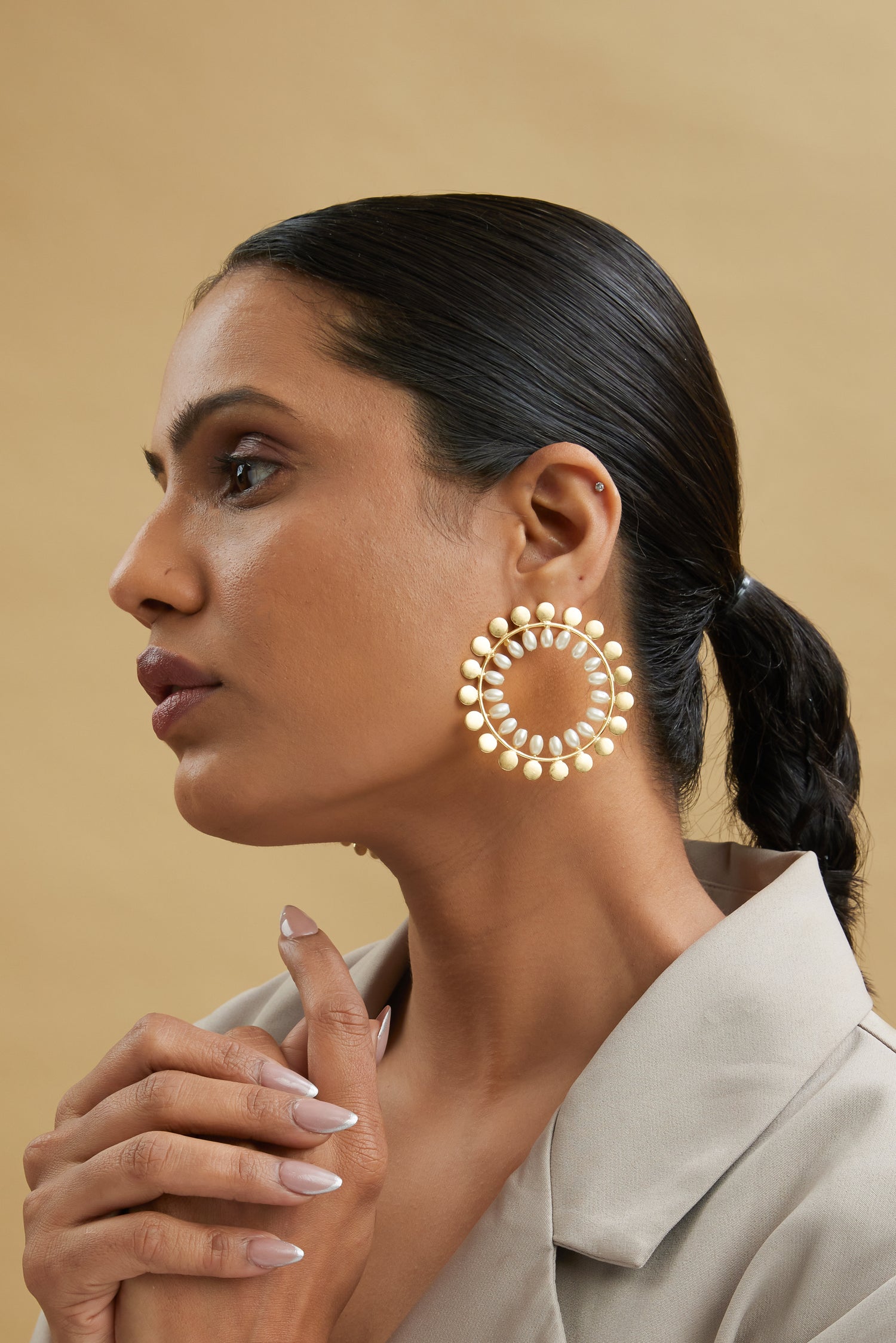 Tarisa Hoops - 18k Gold Plated, Anti Tarnish