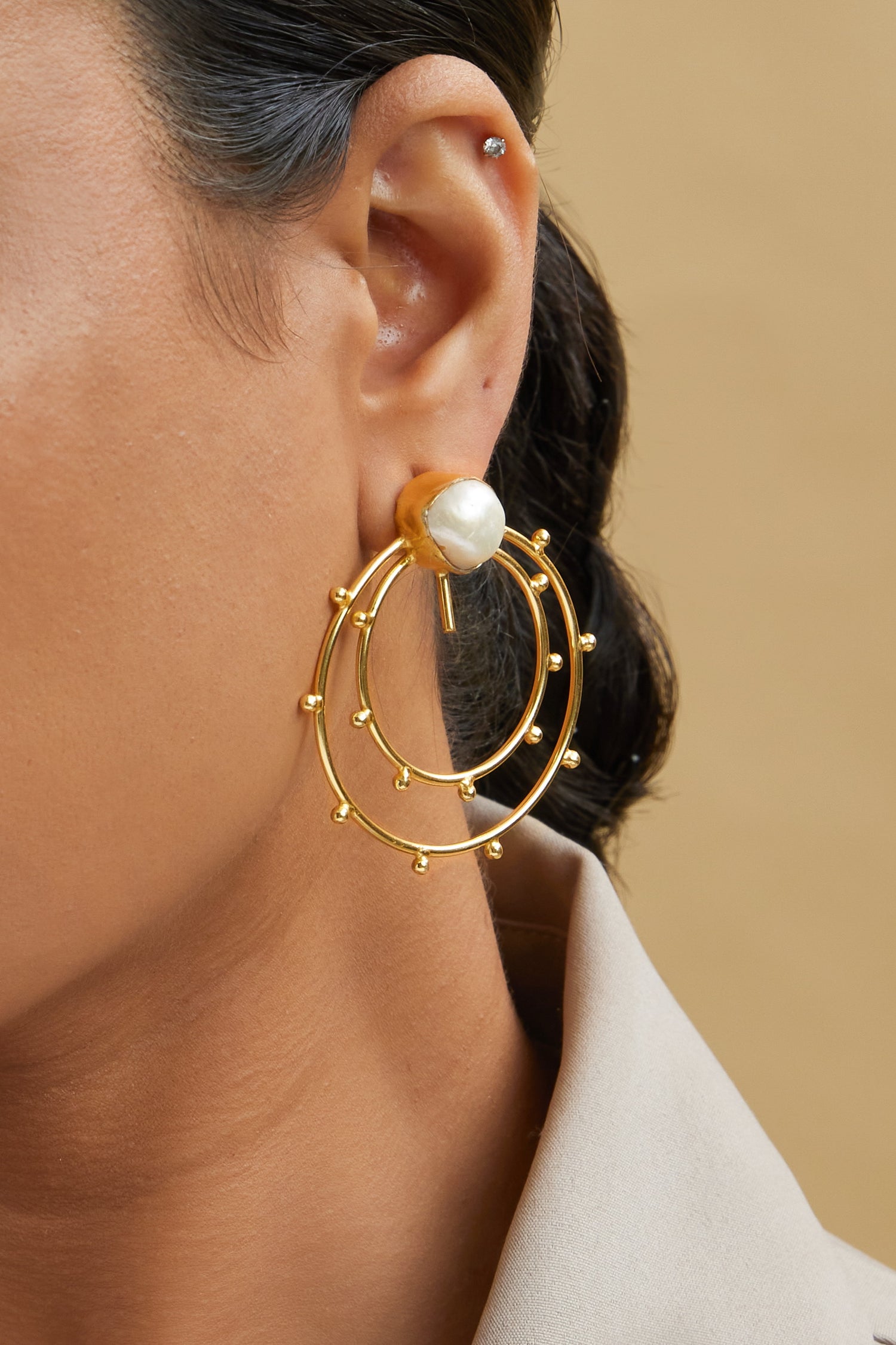 Blake Earrings - 18k Gold Plated, Anti Tarnish
