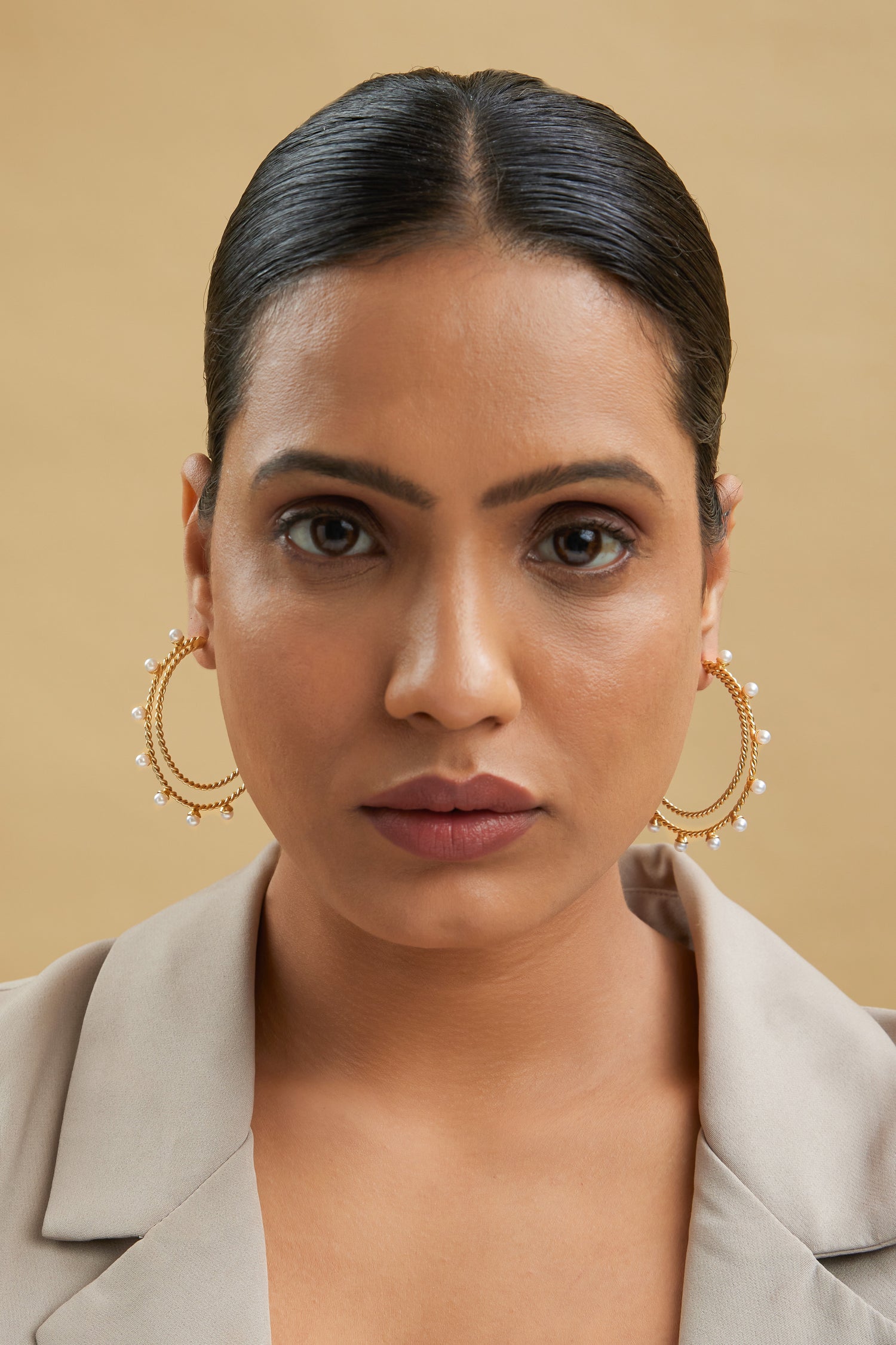 Marina Hoops - 18k Gold Plated, Anti Tarnish