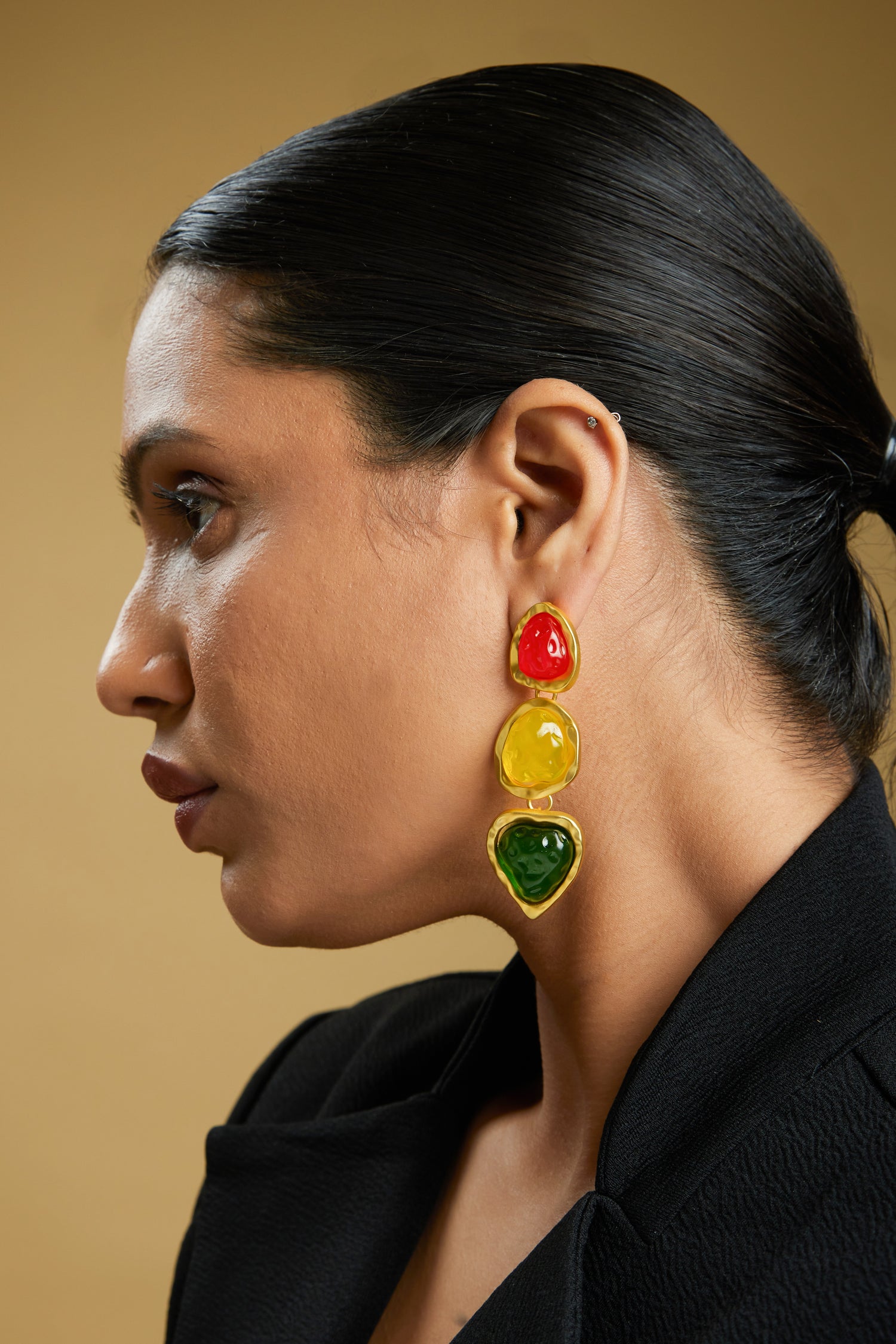 Daisy Long Earrings - Anti Tarnish