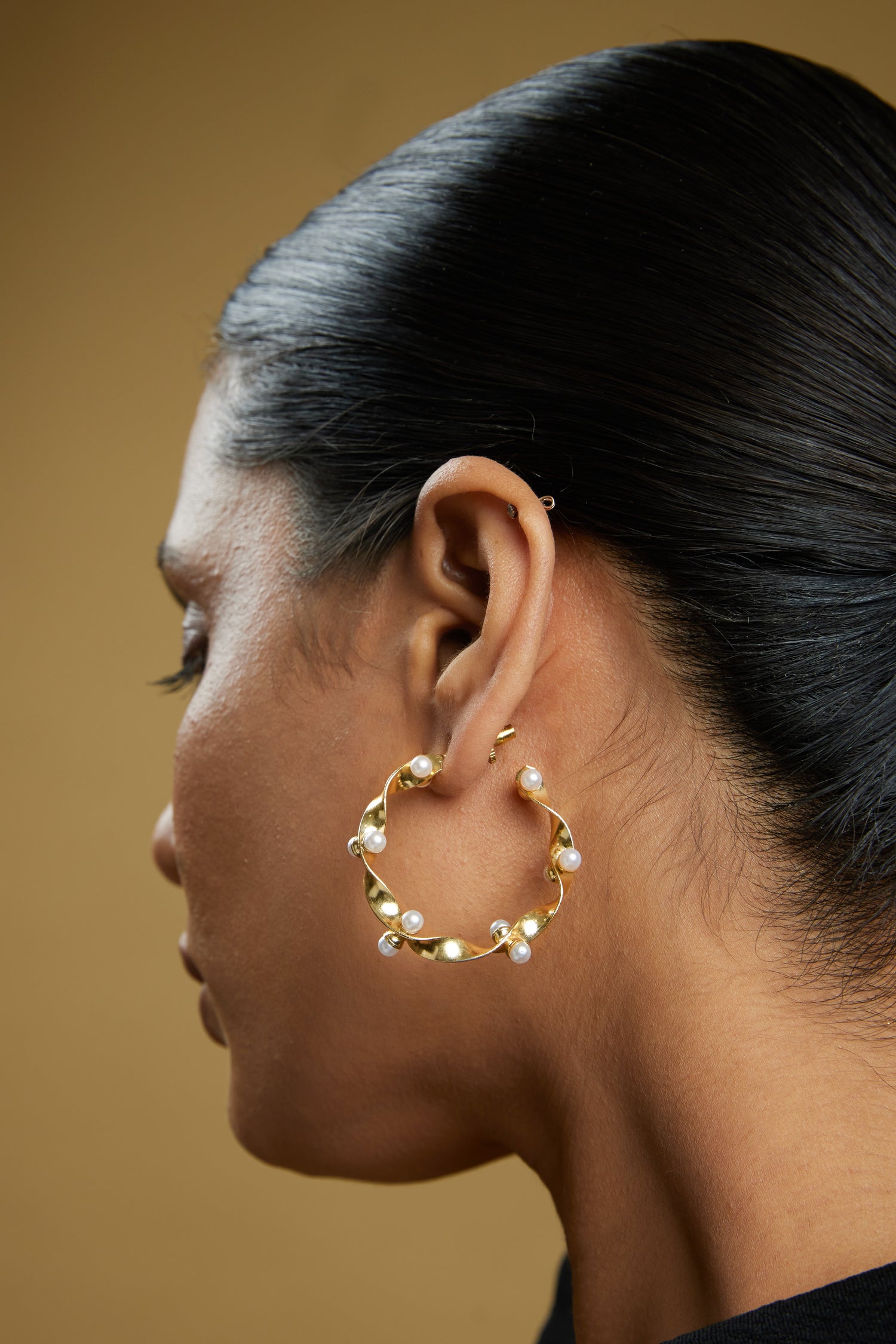 Dynasty Hoops - 18k Gold Plated, Anti Tarnish