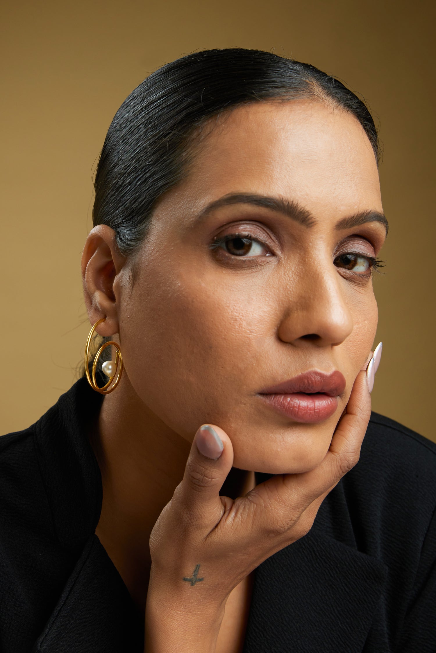 Hailey Hoops - 18k Gold Plated, Anti Tarnish