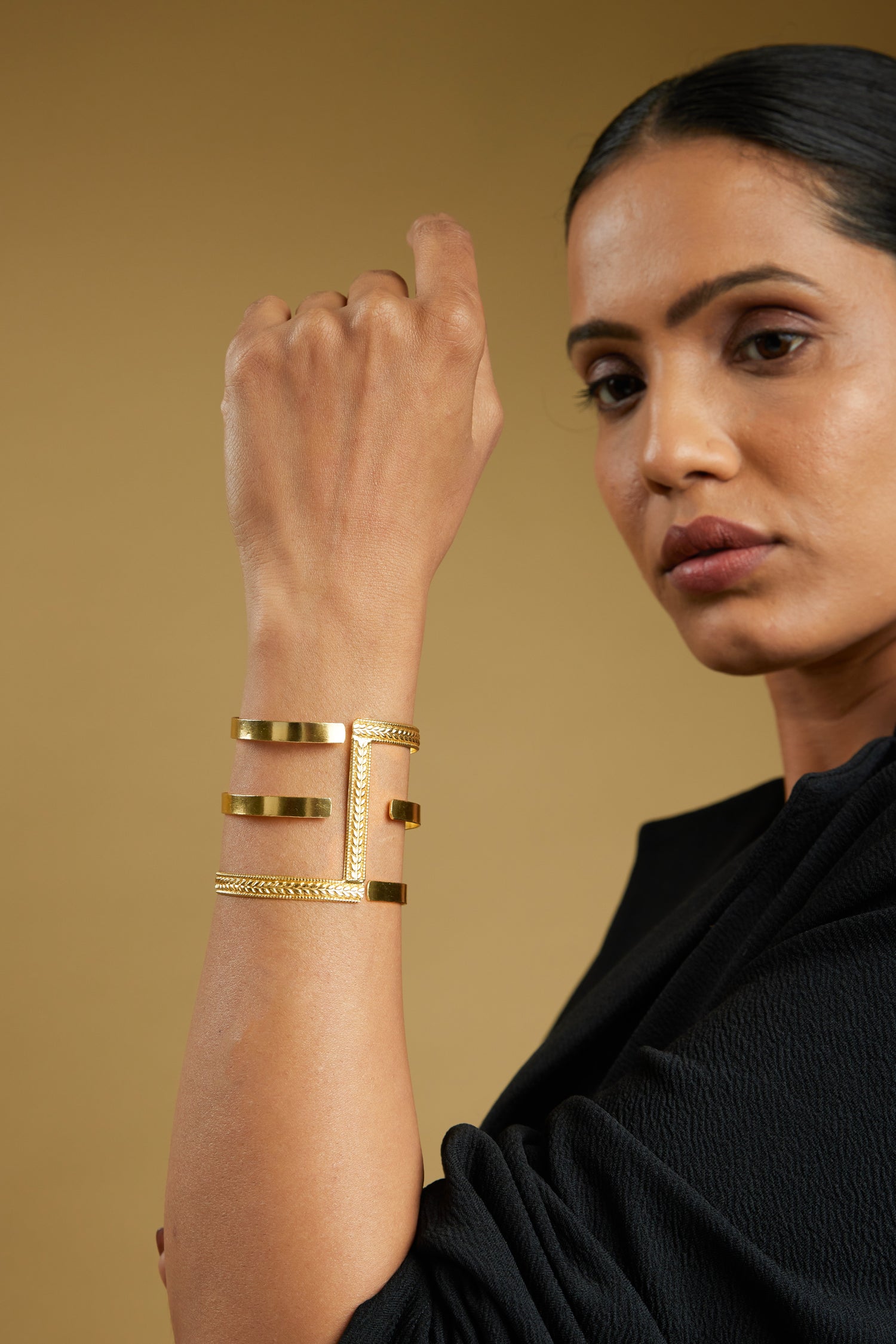 Malie 18K Gold Plated Cuff Bracelet