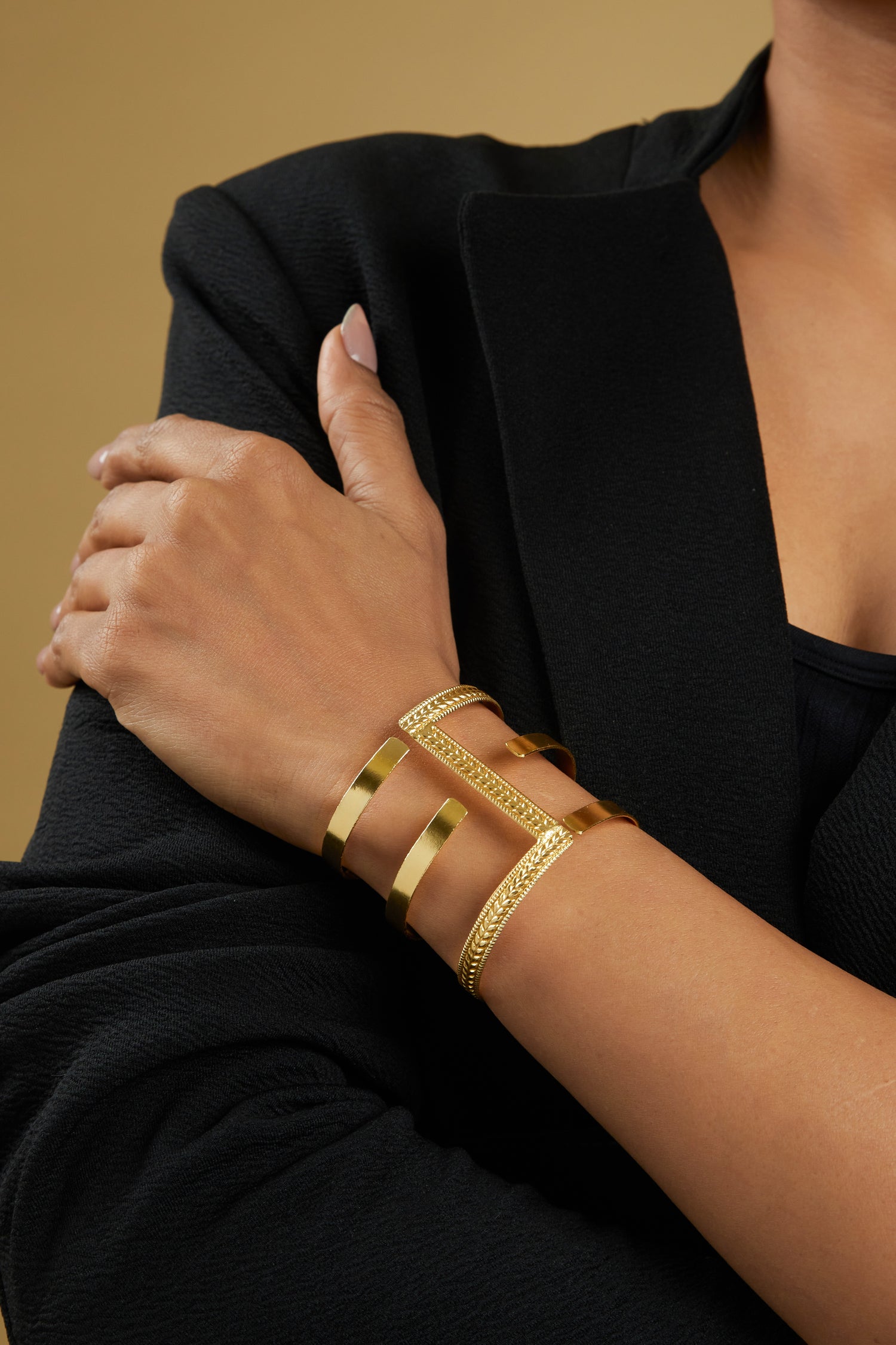 Malie 18K Gold Plated Cuff Bracelet