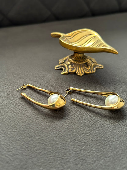 Ash Earrings - Waterproof, 18k Gold Plated