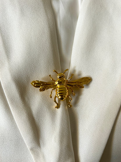 Bold Honeybee Chunky Brooch