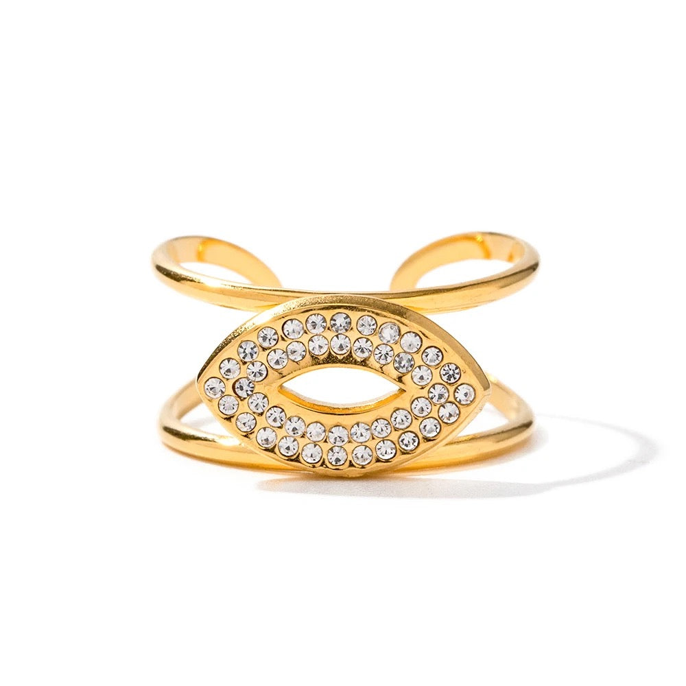 Daria Ring- Waterproof, 18k Gold Plated