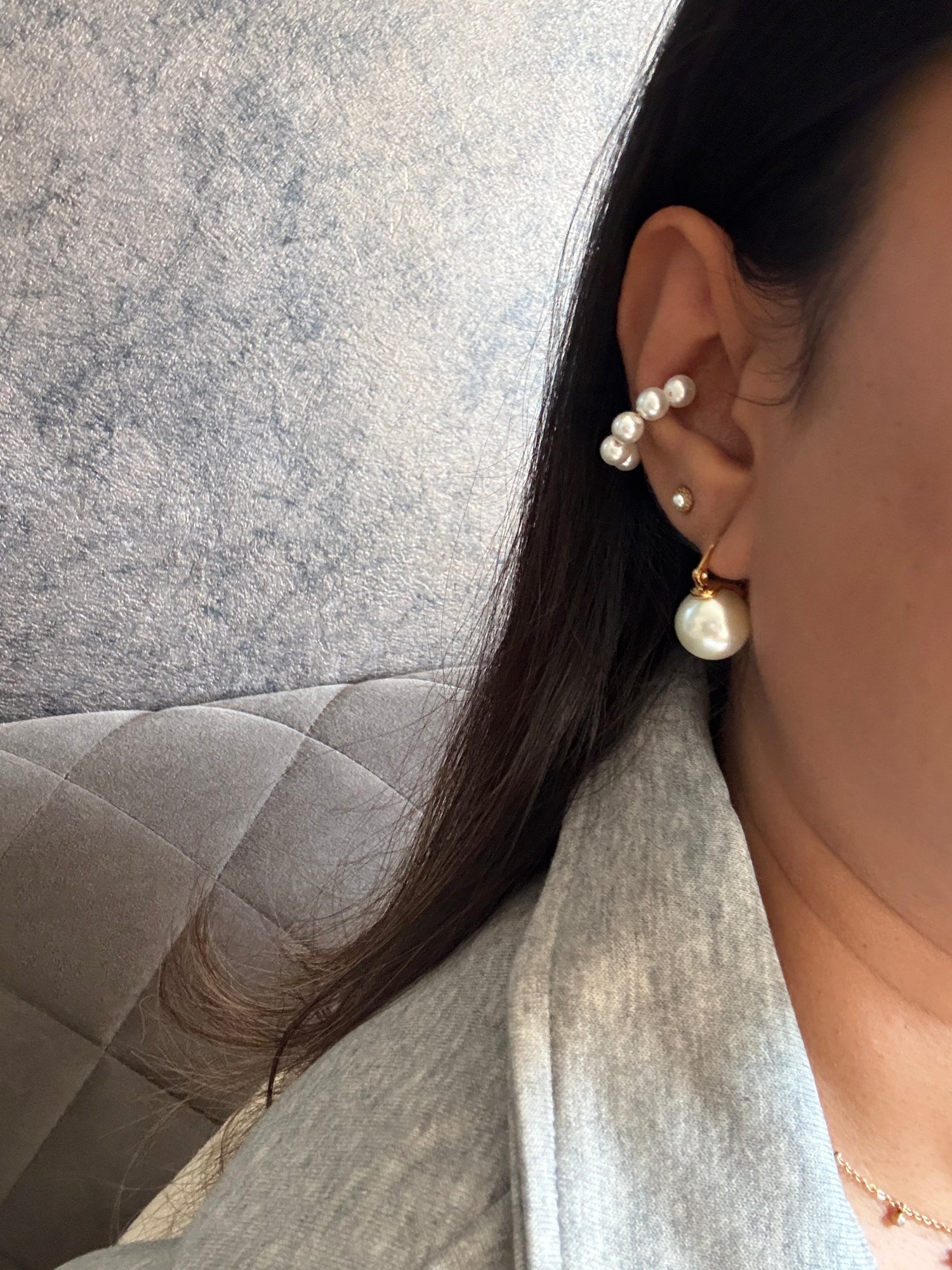 Zia Earcuff (Adjustable- Set of 1) - Waterproof, 18k Gold Plated