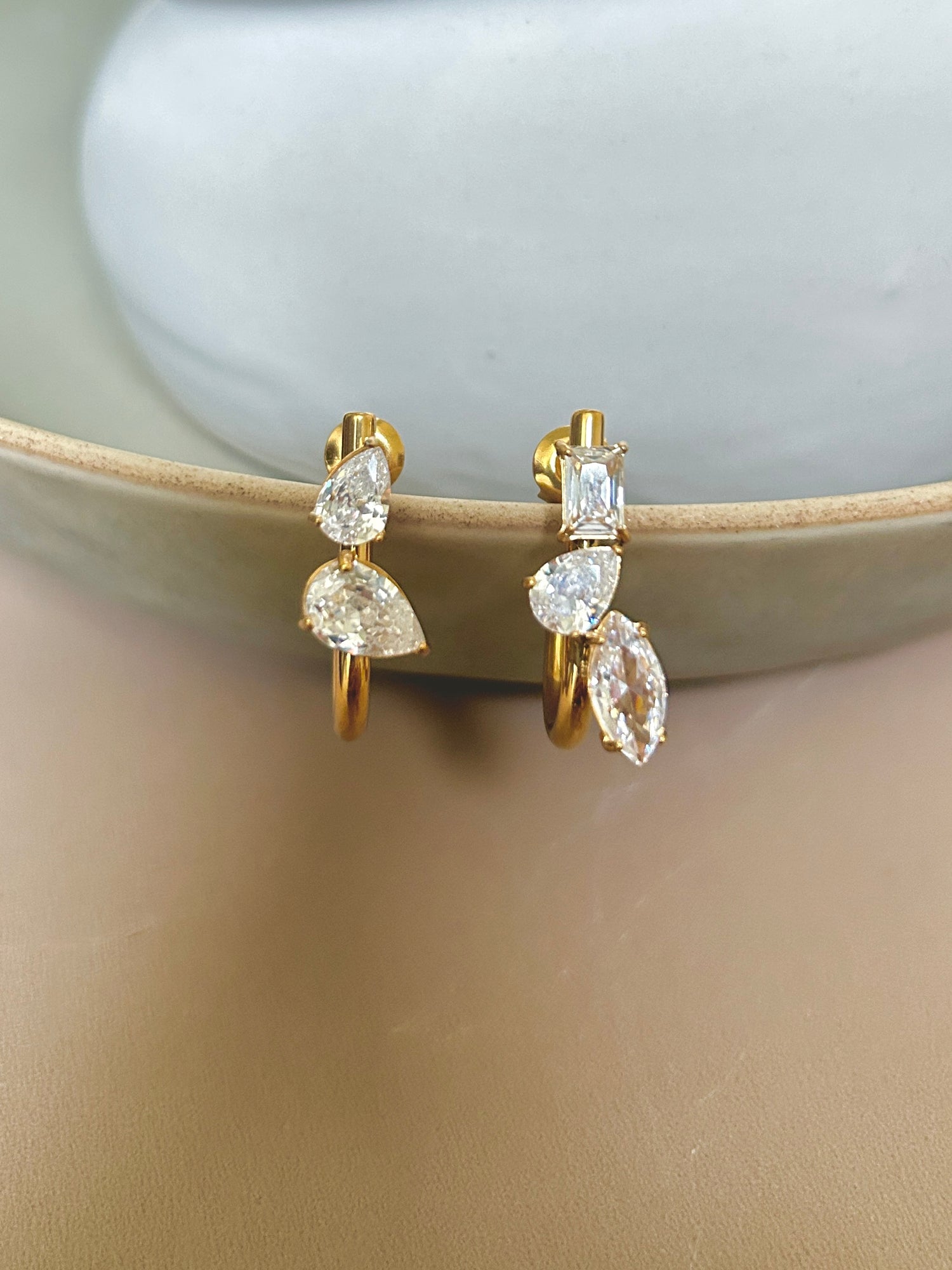 Nopin Earrings - Waterproof, 18k Gold Plated