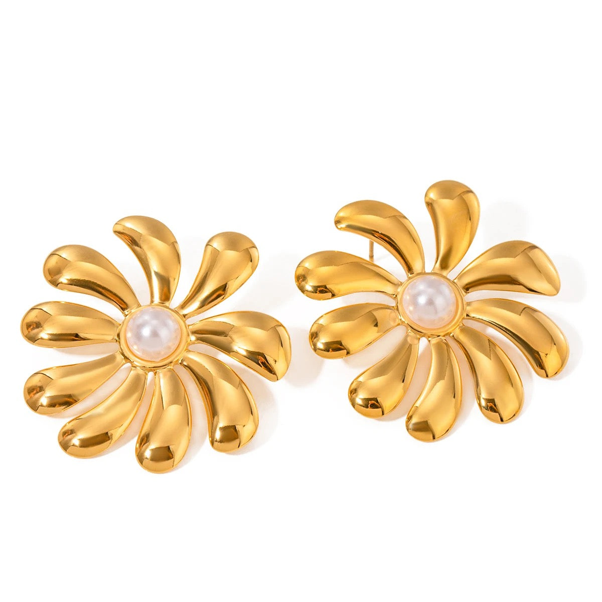 Razia Earrings - Waterproof, 18k Gold Plated