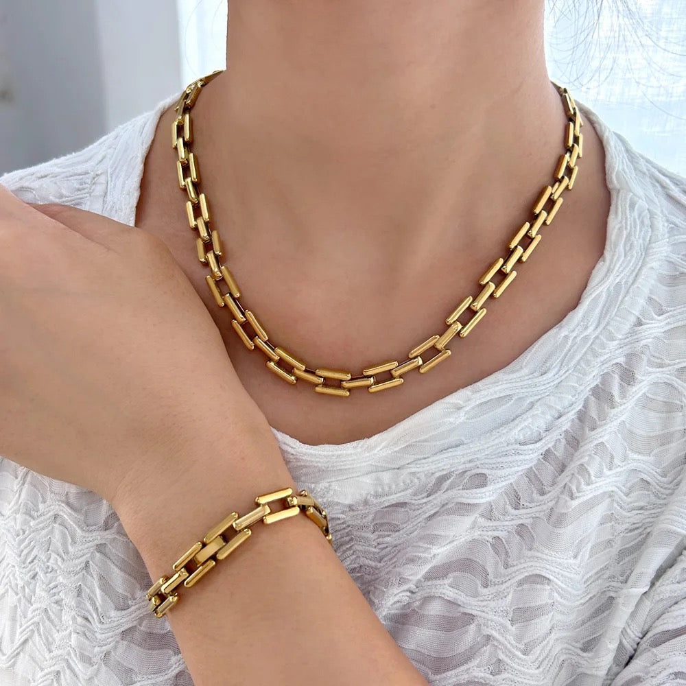 Doris Necklace - Waterproof, 18k Gold Plated