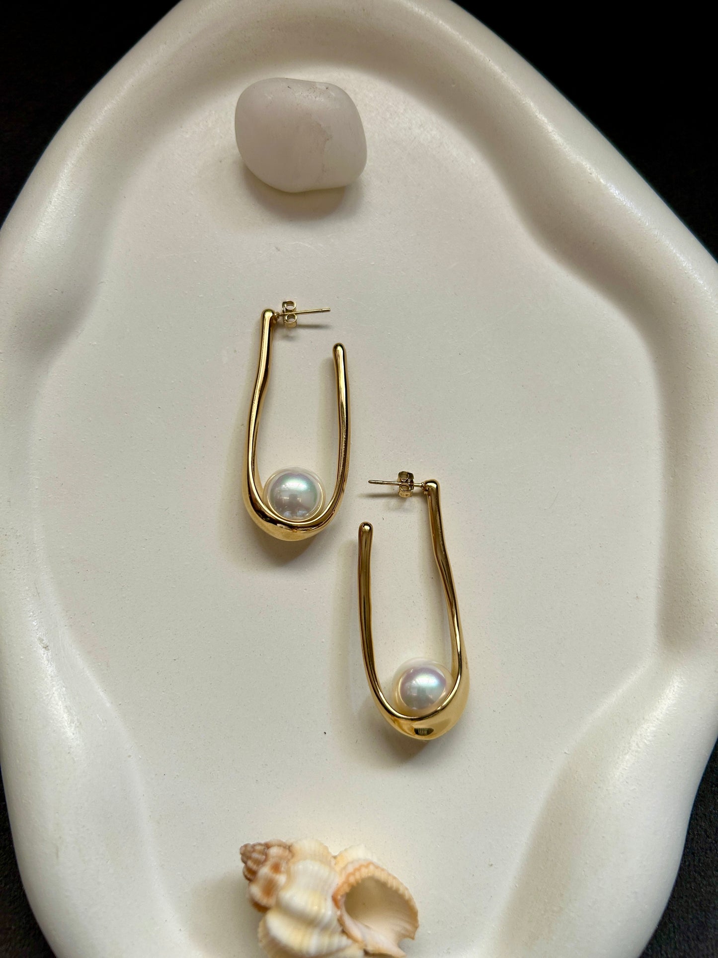 Ash Earrings - Waterproof, 18k Gold Plated