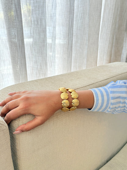 Mirage Shell Stack - 18k gold plated, Anti Tarnish (Set of 2)