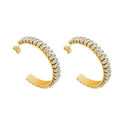 Laila Hoops - Waterproof, 18k Gold Plated