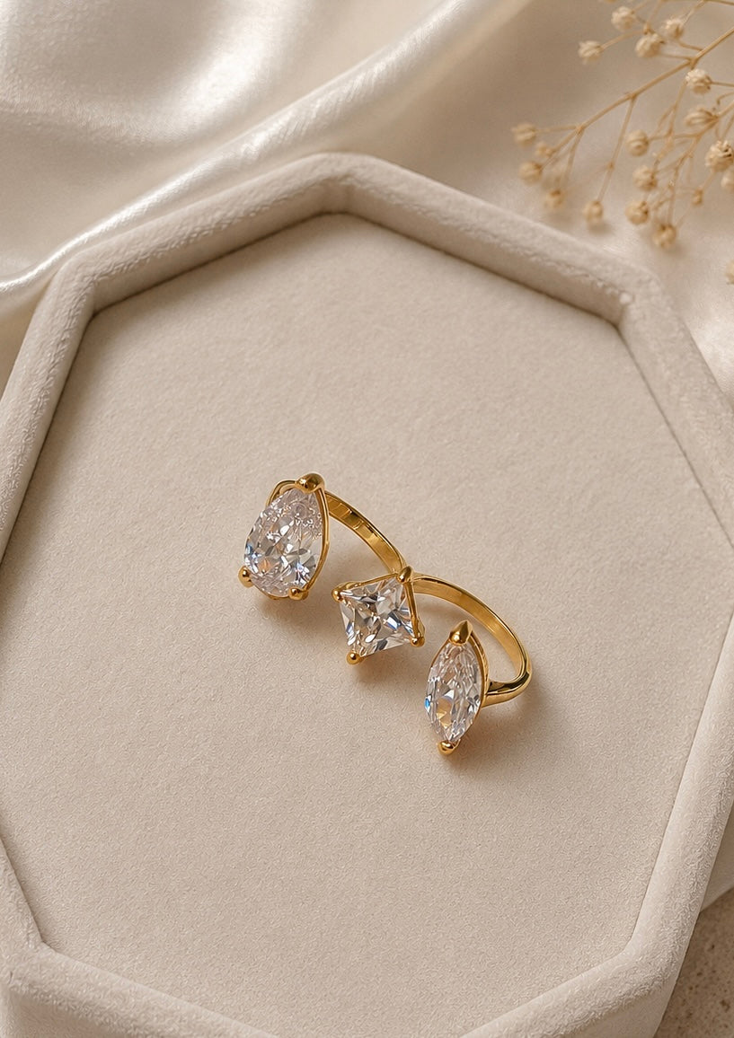 Shelly Ring - Waterproof, 18k Gold Plated