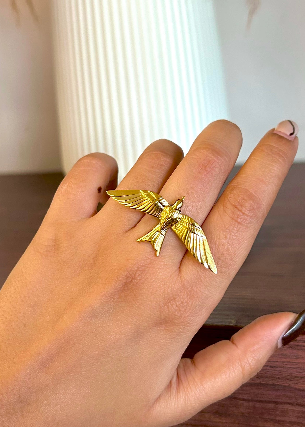 Bird Ring - Waterproof, 18k Gold Plated